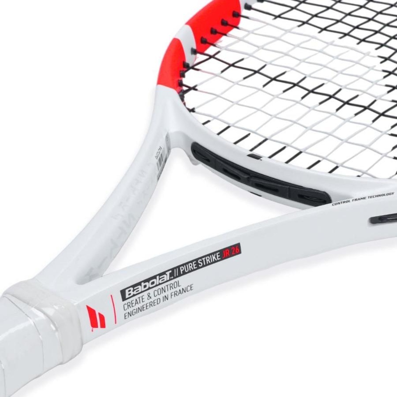 Racchetta Da Tennis Babolat Pure Strike Junior 26 S C - Per Giovani, Controllo E Stabilità, Colore Bianco/Rosso - 3