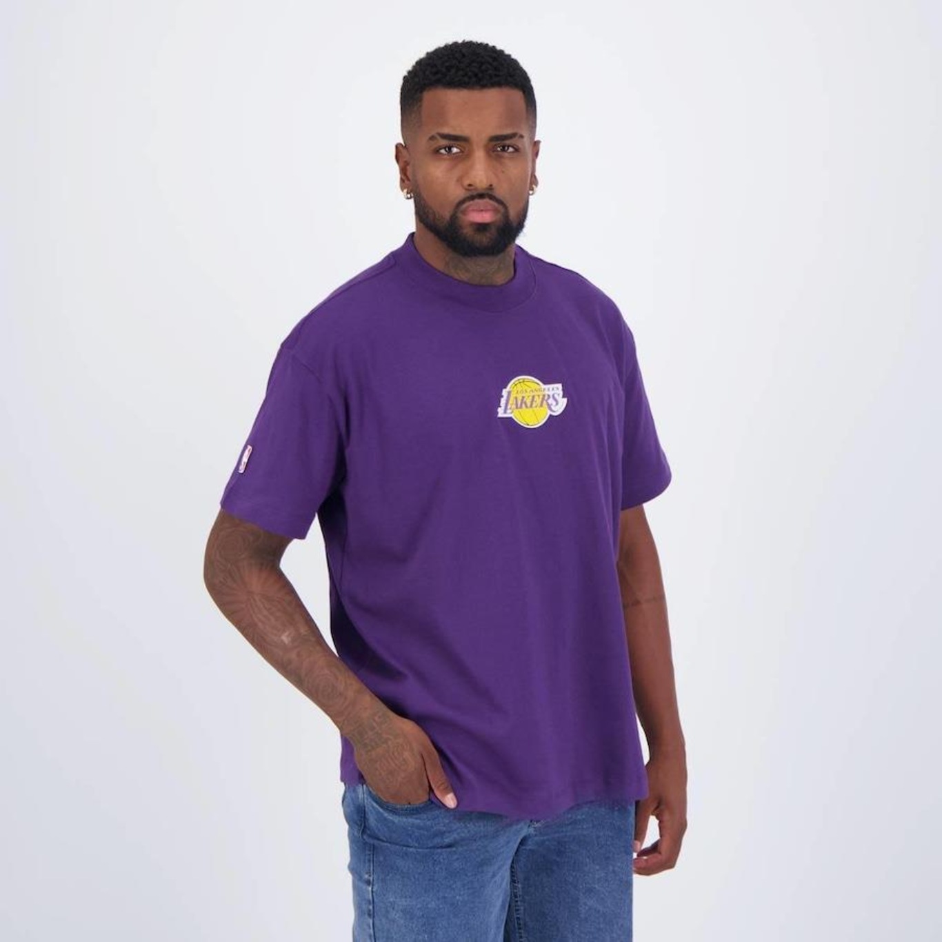 Camiseta Approve Over New Nba Lakers Bear - Masculina - Foto 2