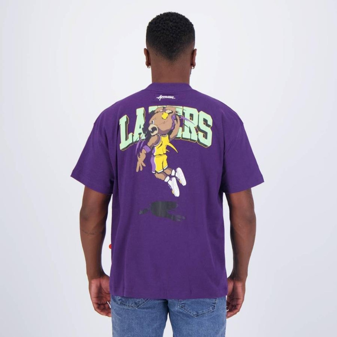 Camiseta Approve Over New Nba Lakers Bear - Masculina - Foto 4