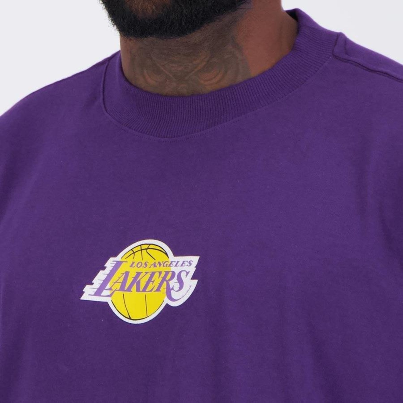 Camiseta Approve Over New Nba Lakers Bear - Masculina - Foto 5