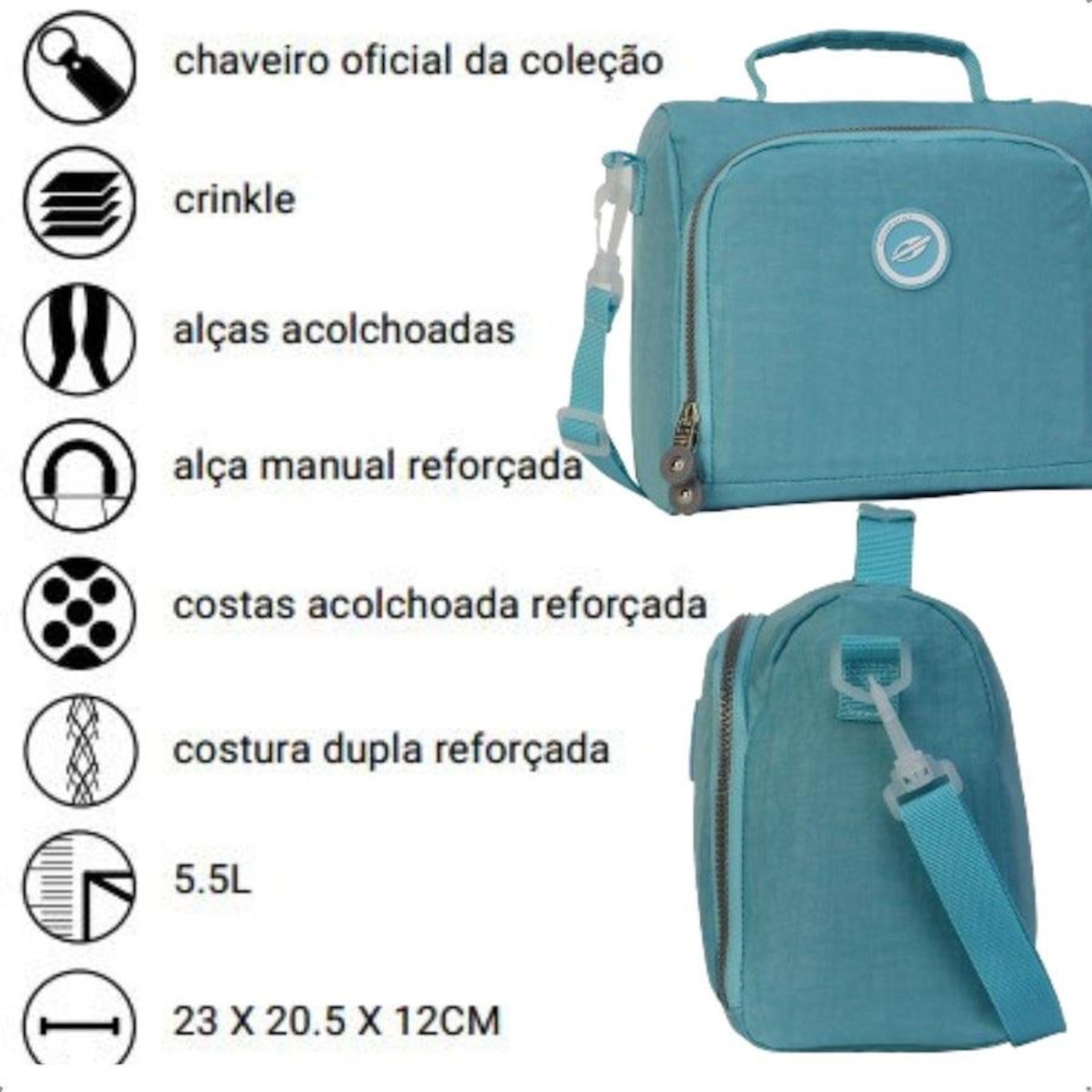 Bolsa Térmica Mormaii 5,5 Litros Casual Feminina - Foto 5