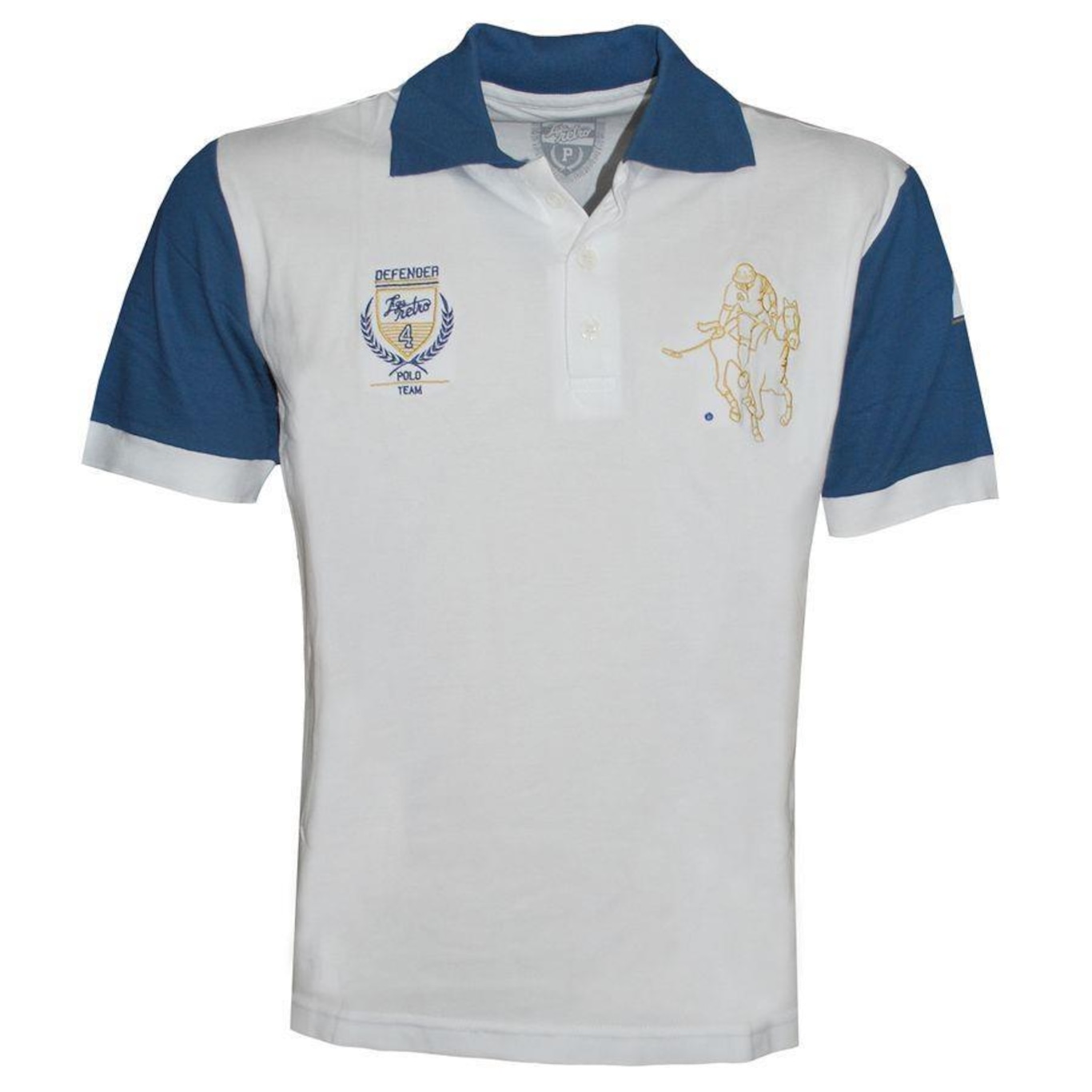 Pólo Defender Branca - Liga Retro - Masculino - Foto 1