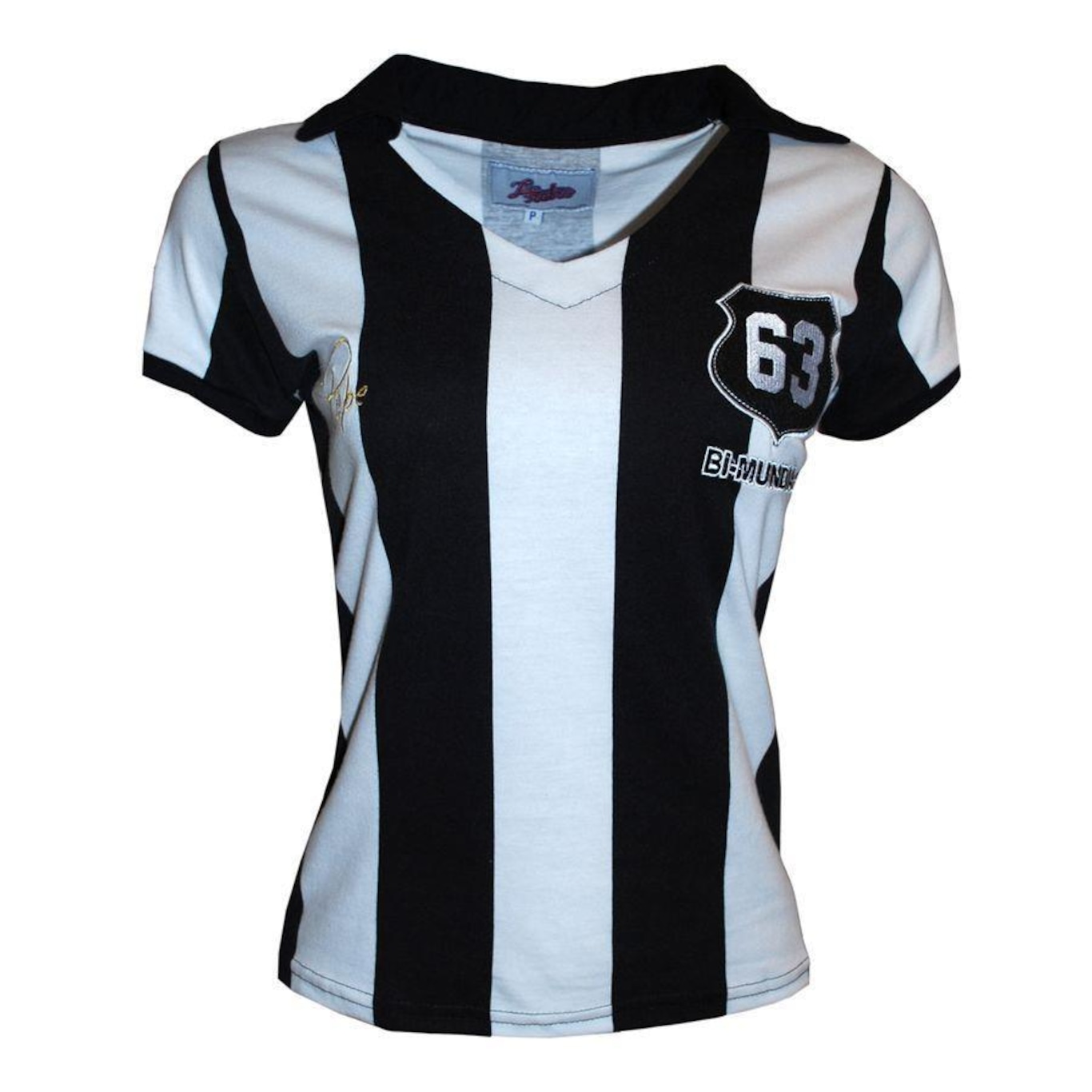 Camisa Pepe 1963 Listrada Liga Retro - Feminina - Foto 1