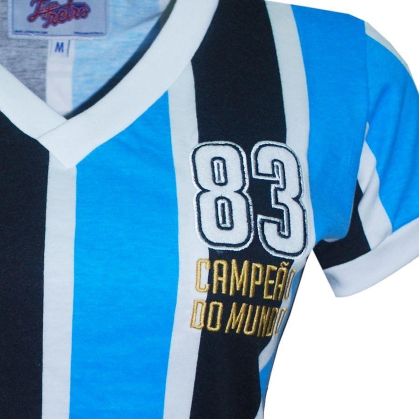 CamisaTricolor Rs 1983 Liga Retro - Feminina - Foto 4