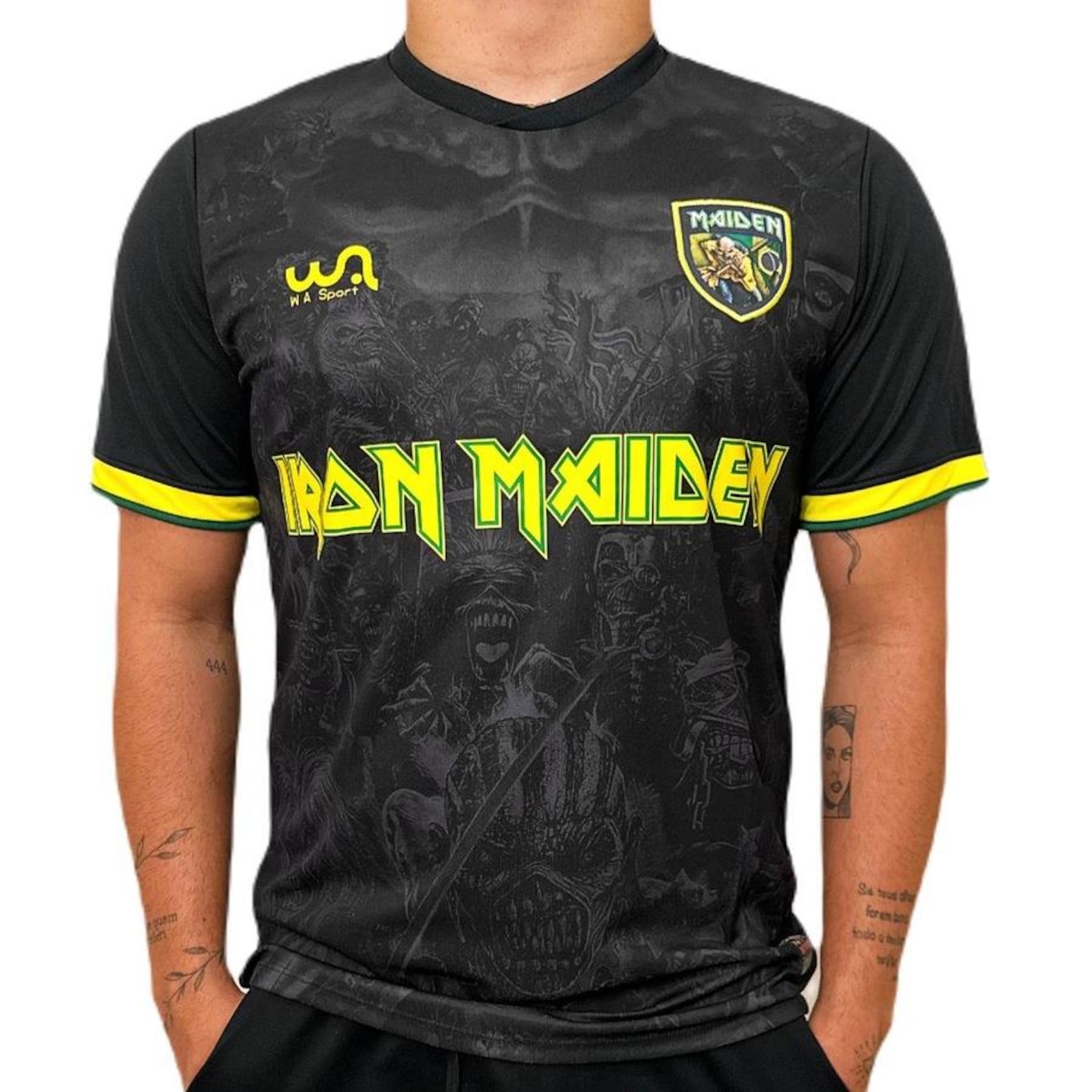 Camisa Futebol Iron Maiden Brasil W.A Sport  - Masculino - Foto 2