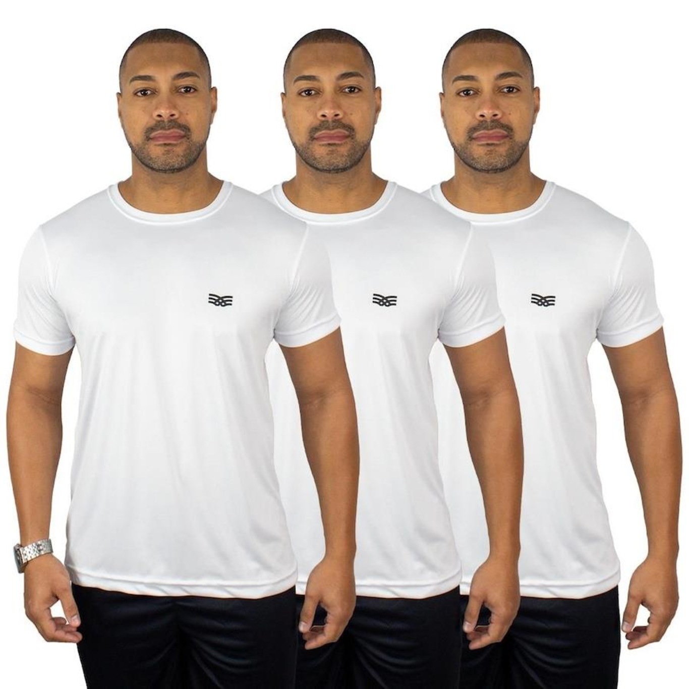 Camiseta Color Sports Dry Basic - 3 Unidades - Masculina - Foto 1