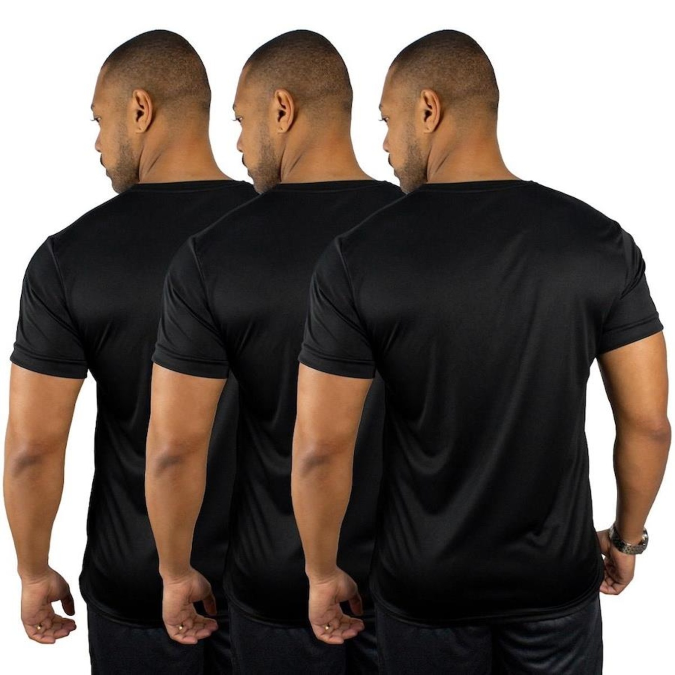 Camiseta Color Sports Dry Basic - 3 Unidades - Masculina - Foto 2