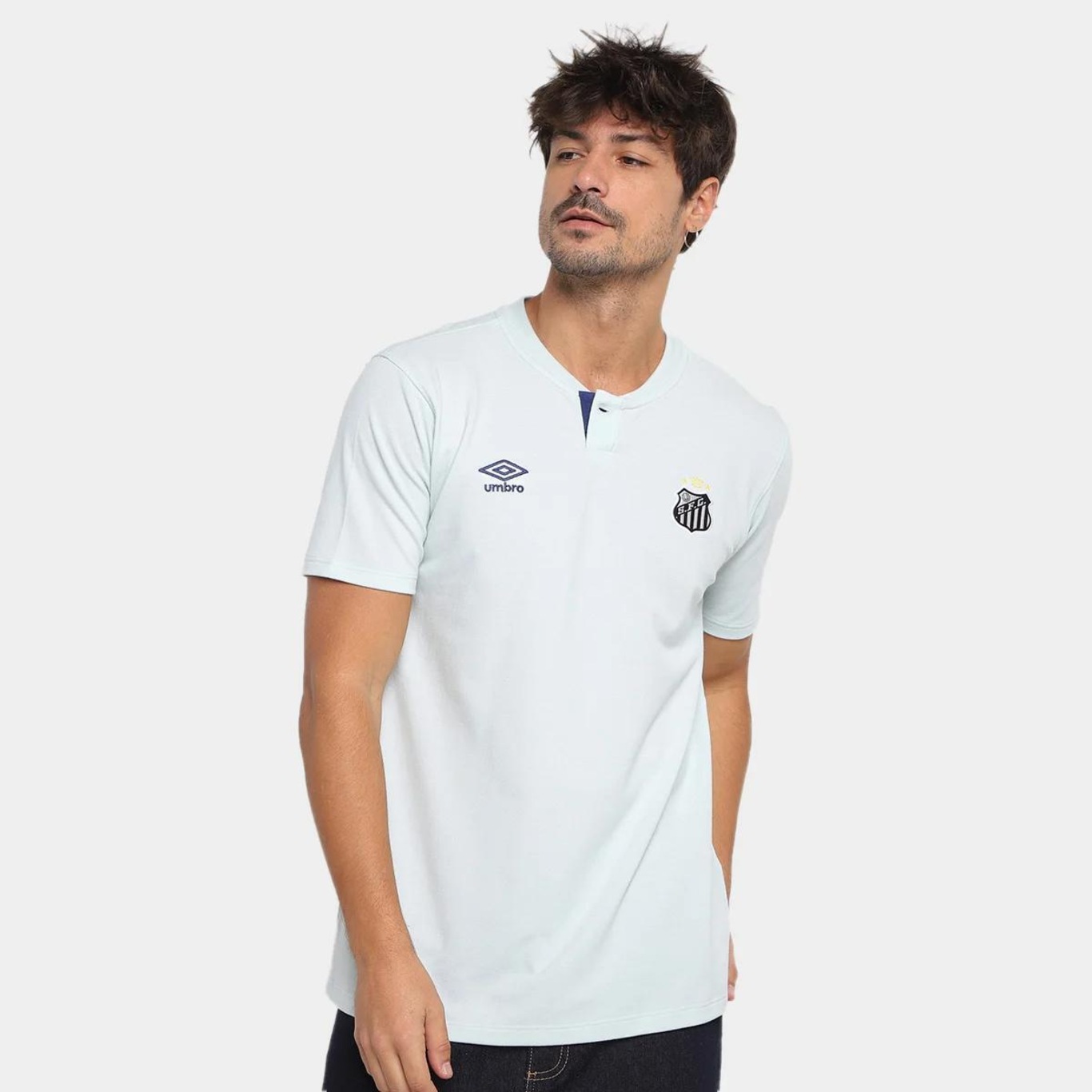 Camisa Polo do Santos 24/25 Viagem Umbro - Masculina - Foto 5