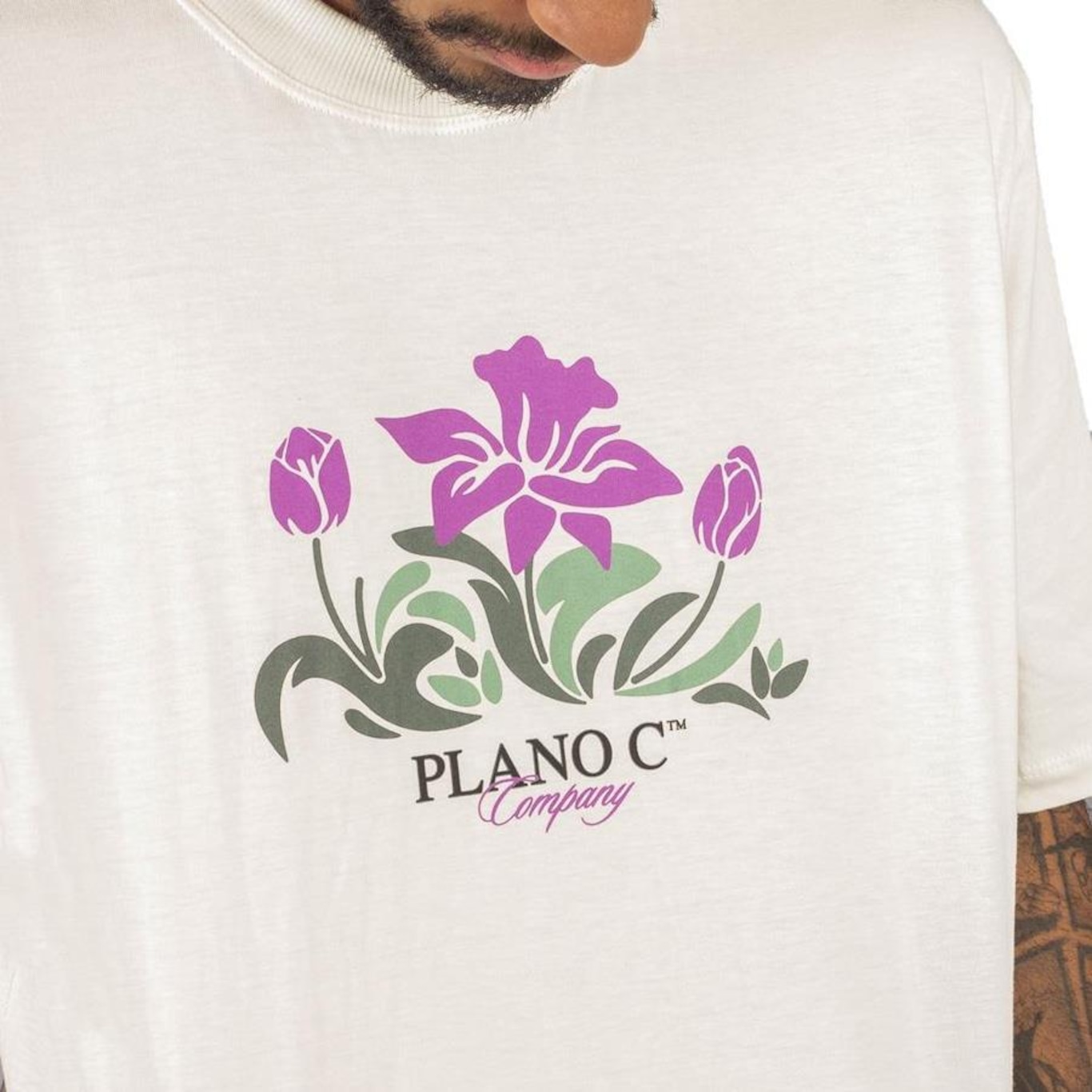 Camiseta Plano C Flower Off - Masculina - Foto 3