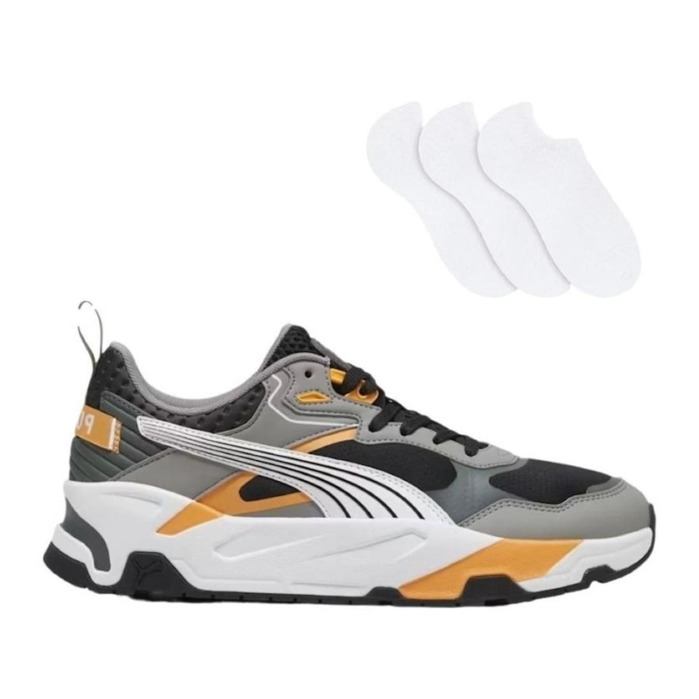 Tênis Puma Trinity Desert Road + 3 Pares de Meias - Masculino - Foto 1