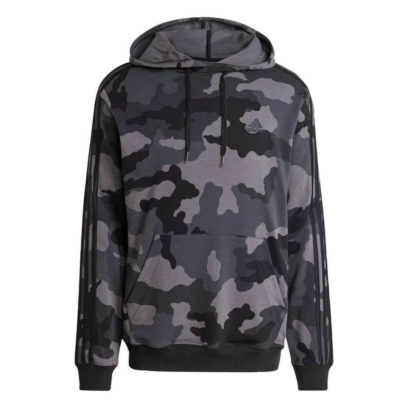 Blusão de Moletom com Capuz adidas Camo Hd - Masculino - Foto 1