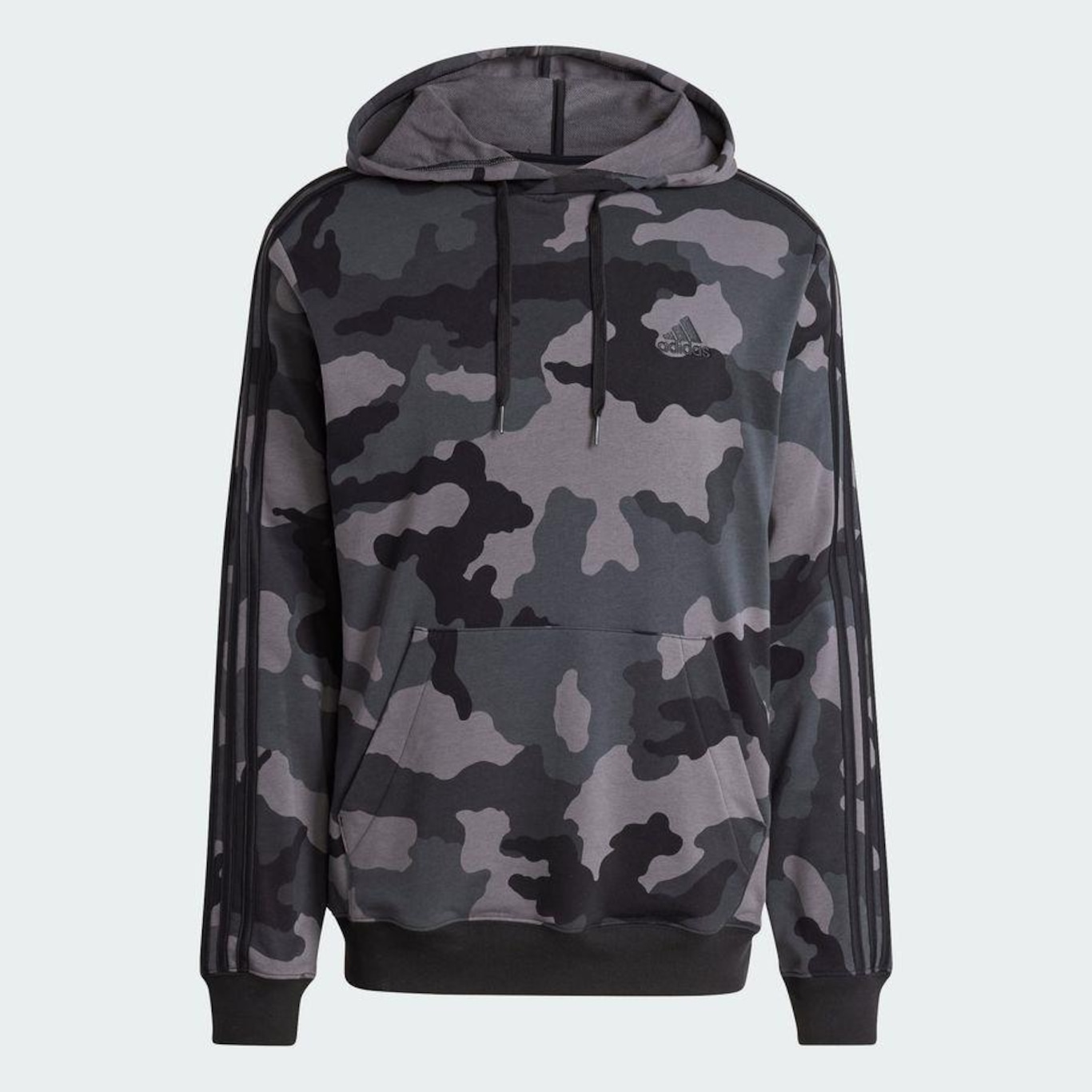 Blusão de Moletom com Capuz adidas Camo Hd - Masculino - Foto 3