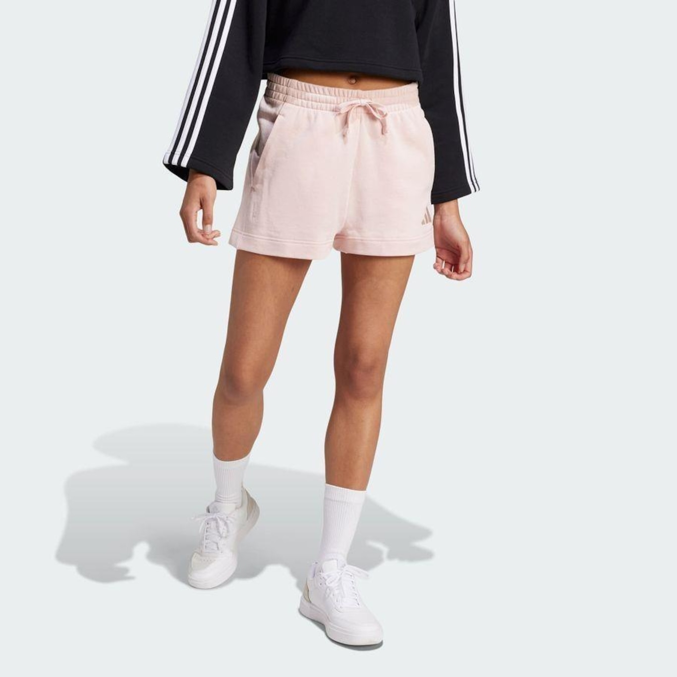 Shorts de Moletinho adidas All Szn - Feminino - Foto 3