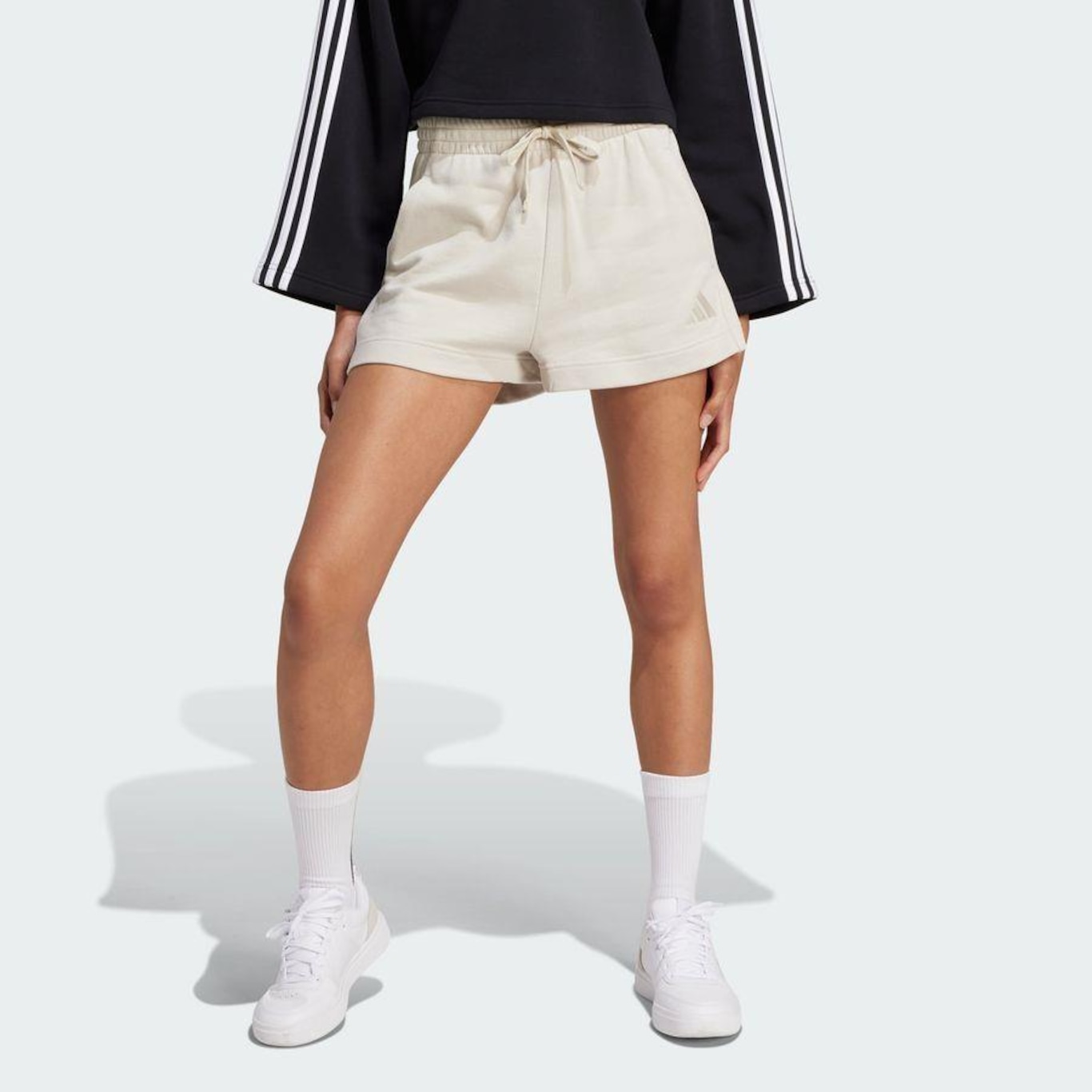 Shorts de Moletinho adidas All Szn - Feminino - Foto 3