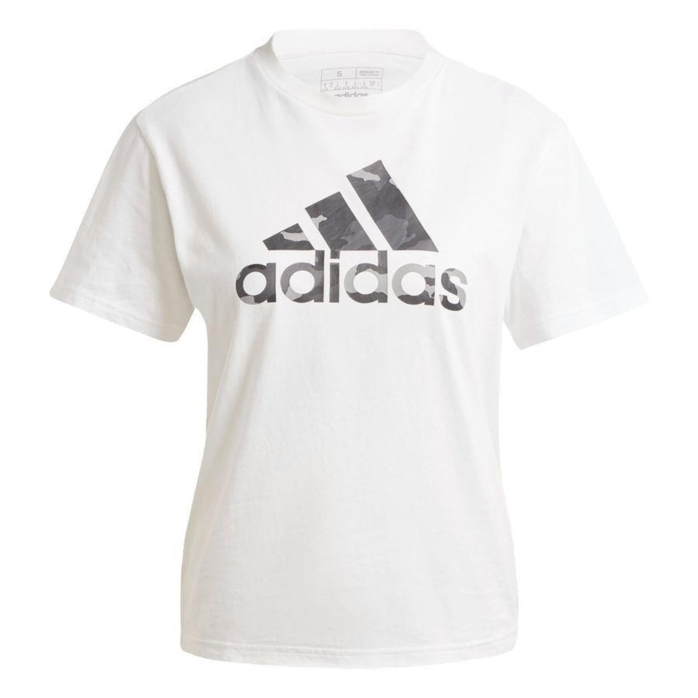 Camiseta adidas Estampada Camo - Feminina - Foto 1