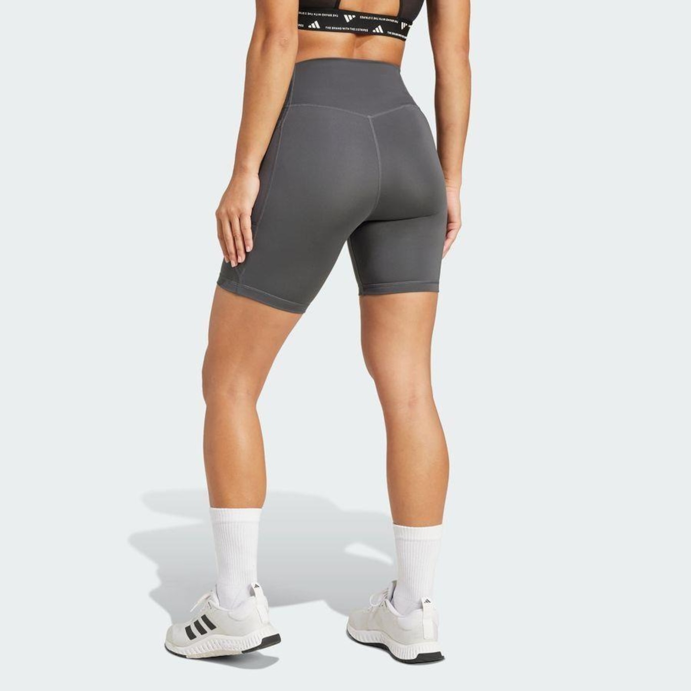 Shorts adidas Bolso 7-Inch Optime Essentials - Feminina - Foto 3