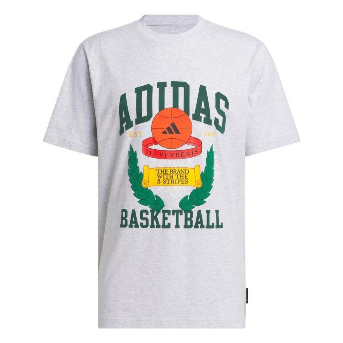 Camiseta adidas Estampada Basketball Crest - Masculina - Foto 1