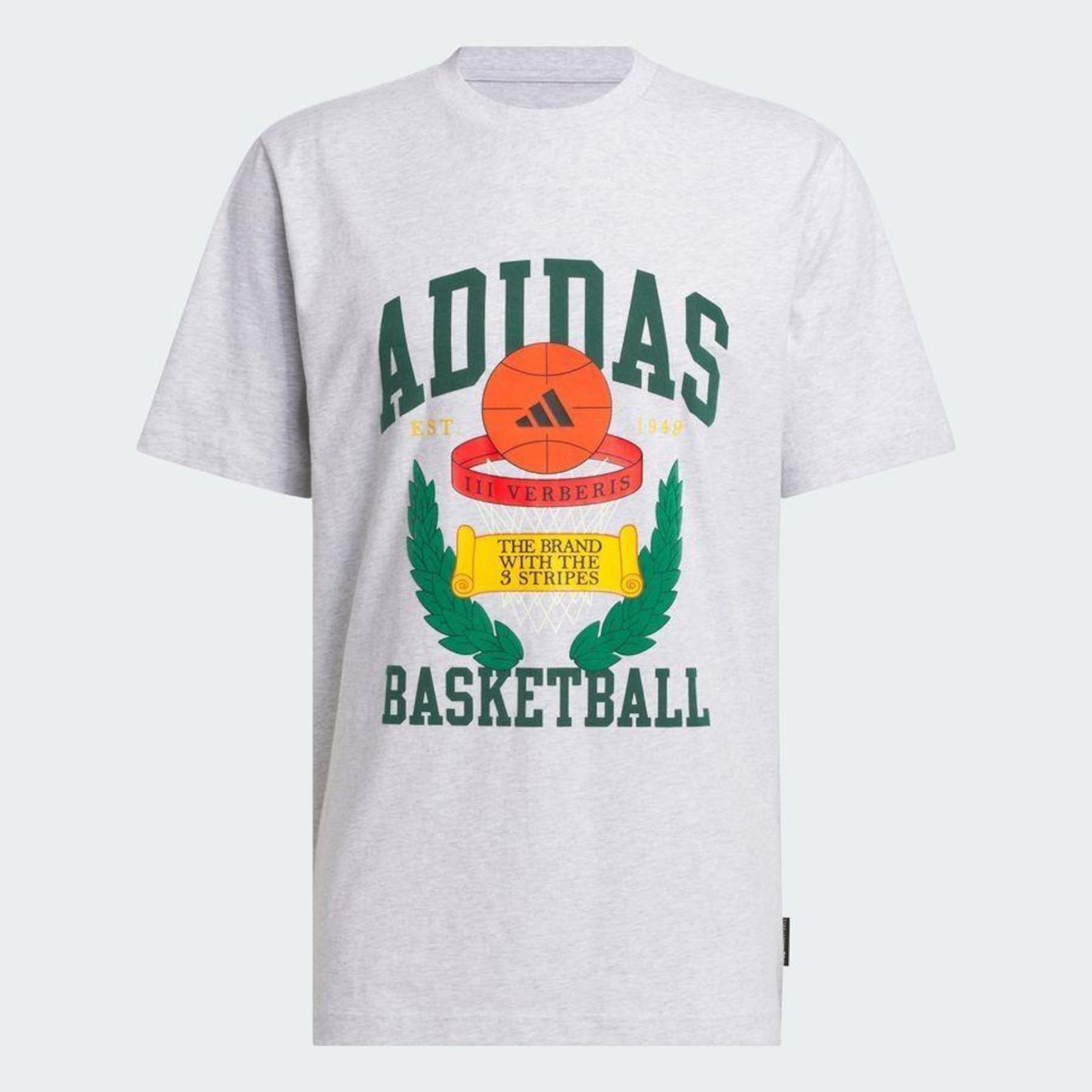 Camiseta adidas Estampada Basketball Crest - Masculina - Foto 4