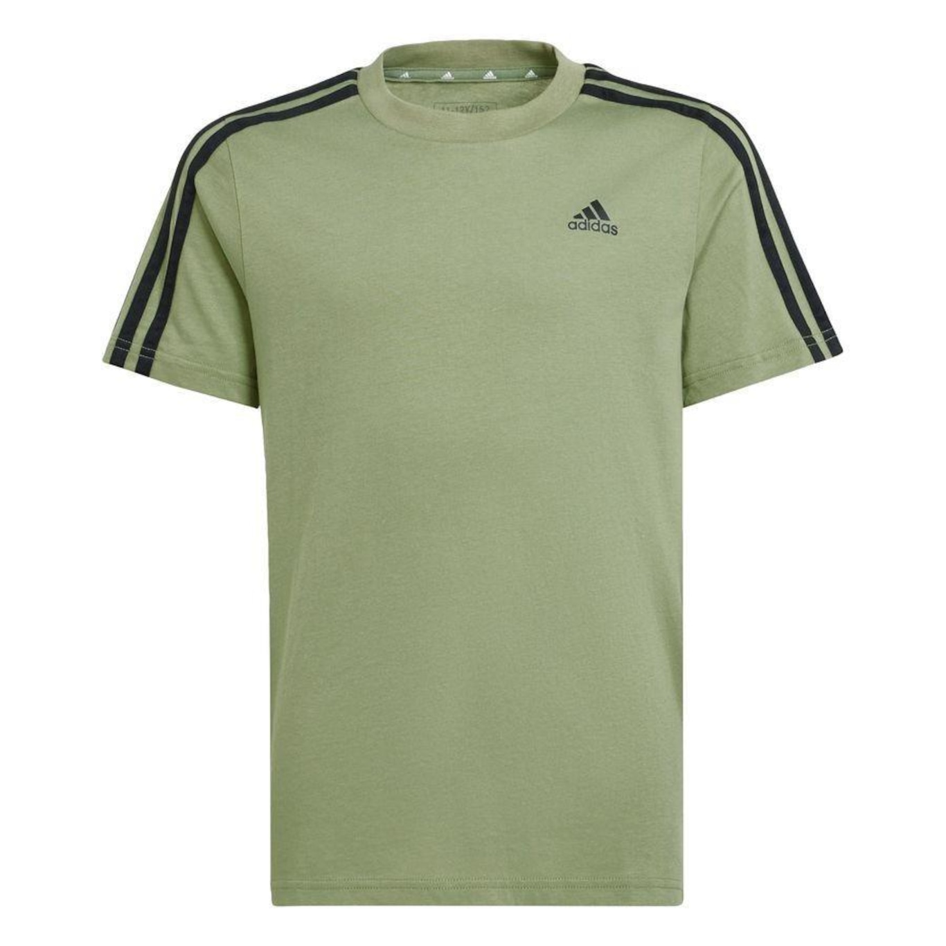 Camiseta adidas Algodão Essentials 3-Stripes - Infantil - Foto 1