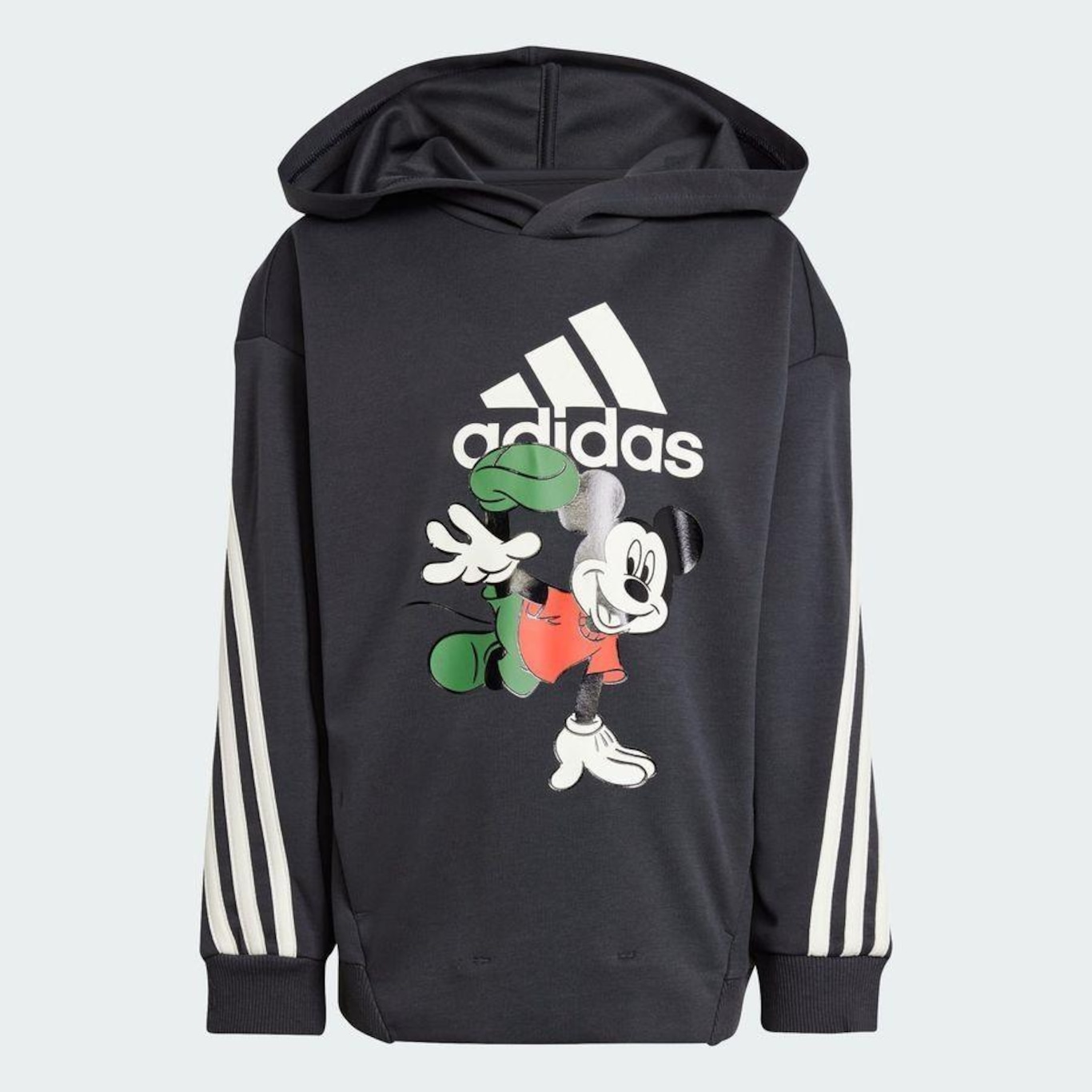 Blusão de Moletom com Capuz adidas Lk Dy Mm Swt - Infantil - Foto 4