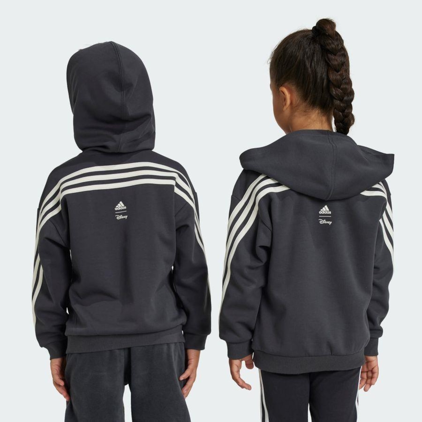 Blusão de Moletom com Capuz adidas Lk Dy Mm Swt - Infantil - Foto 5