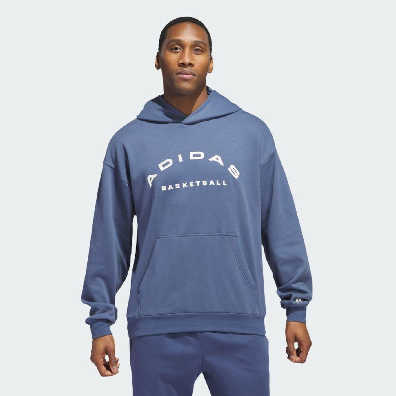 Blusão de Moletom com Capuz adidas Fleece Foundation Select - Masculino - Foto 3