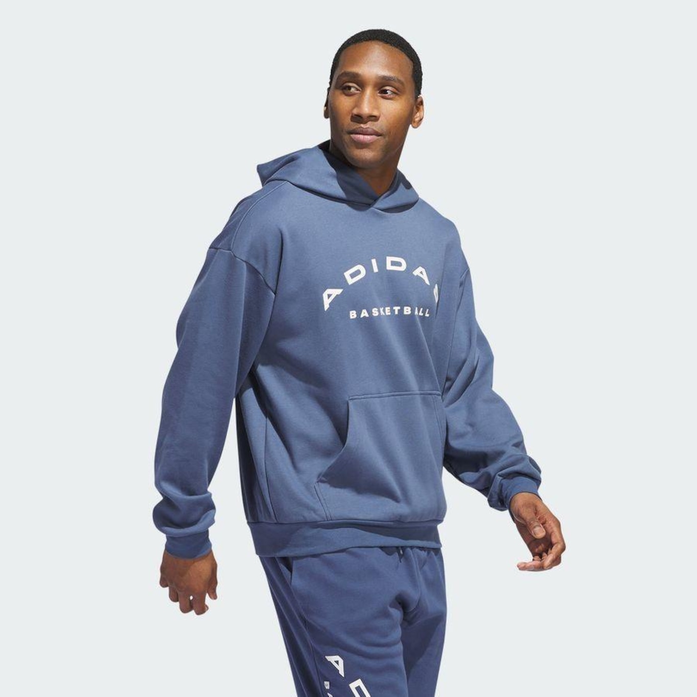 Blusão de Moletom com Capuz adidas Fleece Foundation Select - Masculino - Foto 6