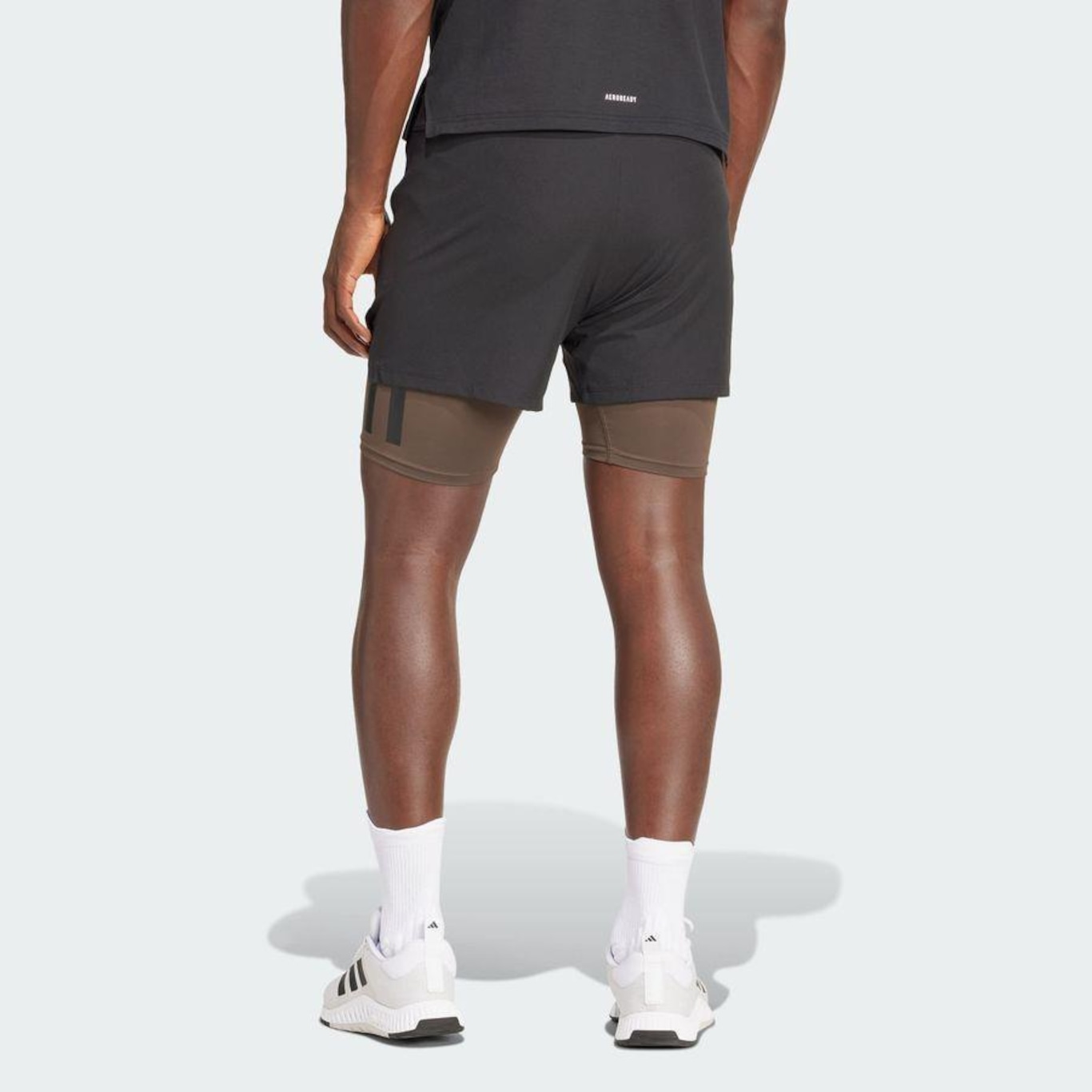 Shorts adidas Treino 2 em 1 Power - Masculino - Foto 5