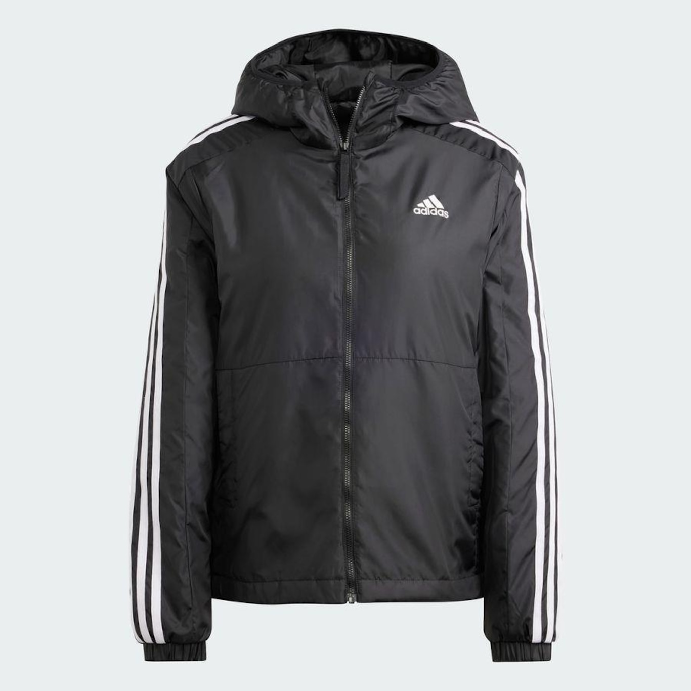 Jaqueta com Capuz adidas Insulated Essentials Três Listras - Feminina - Foto 4