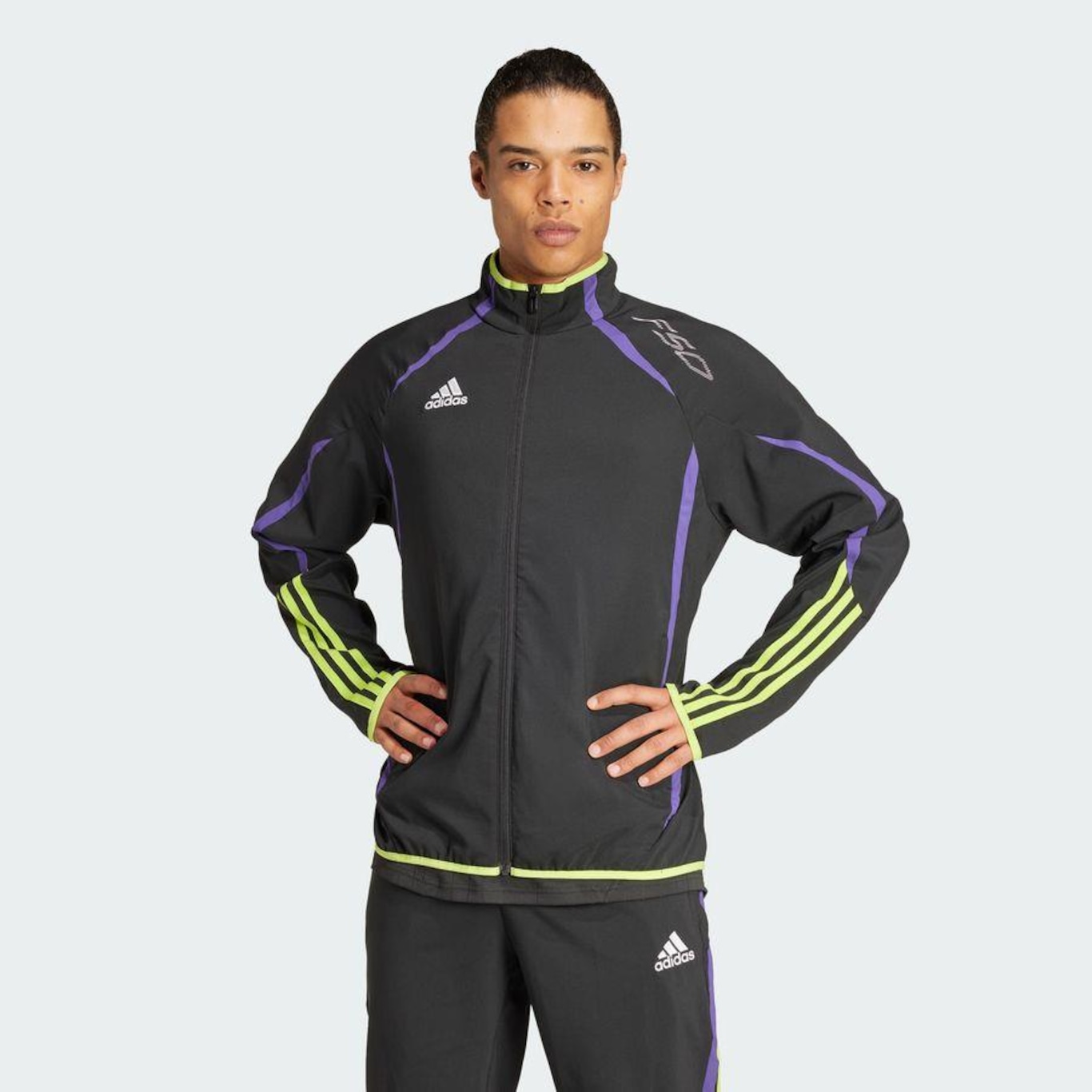 Jaqueta sem Capuz adidas Malha F50 - Masculina - Foto 3