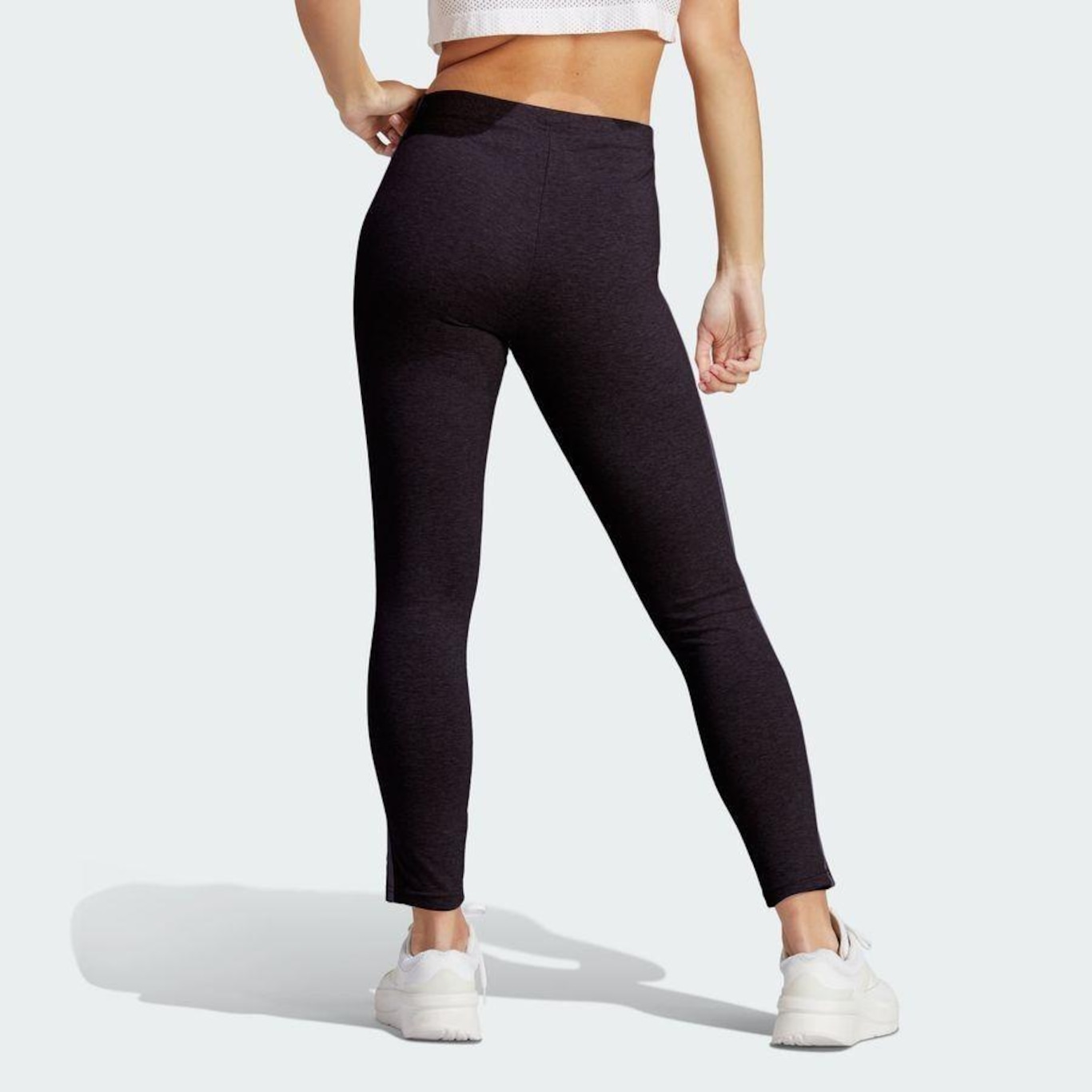 Calça Legging adidas Essentials 3-Stripes - Feminina - Foto 5