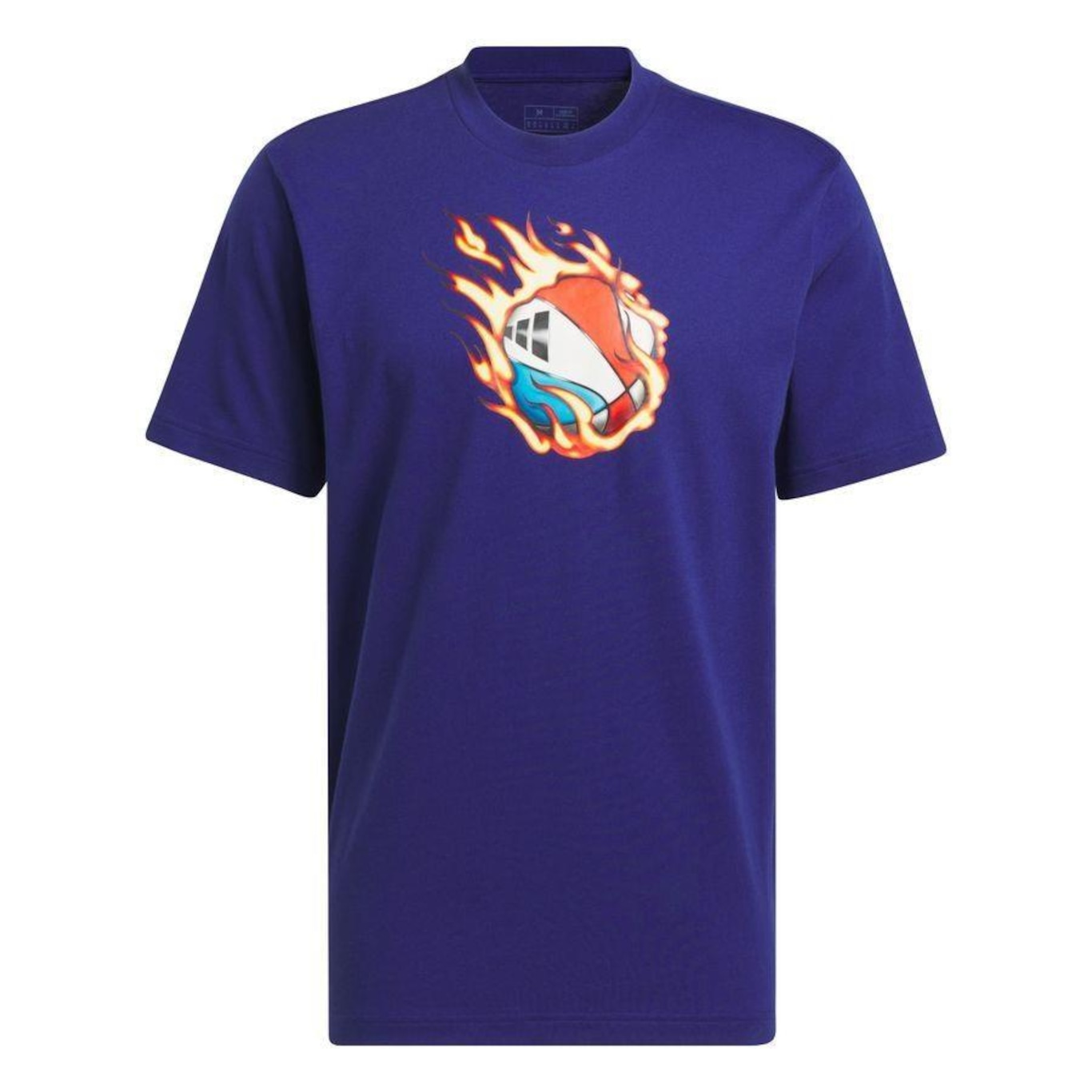 Camiseta adidas Estampada Basquete On Fire - Masculina - Foto 1