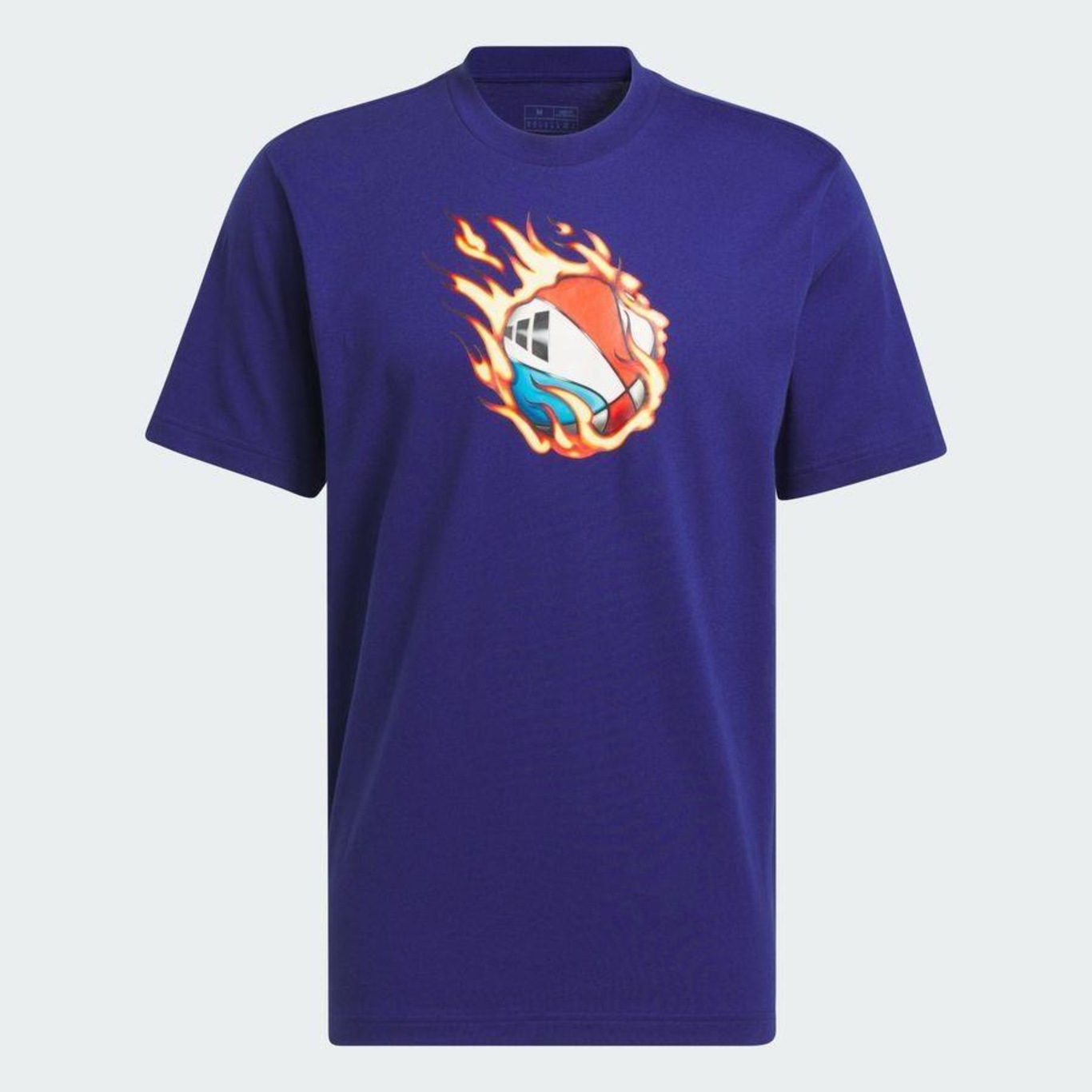 Camiseta adidas Estampada Basquete On Fire - Masculina - Foto 2