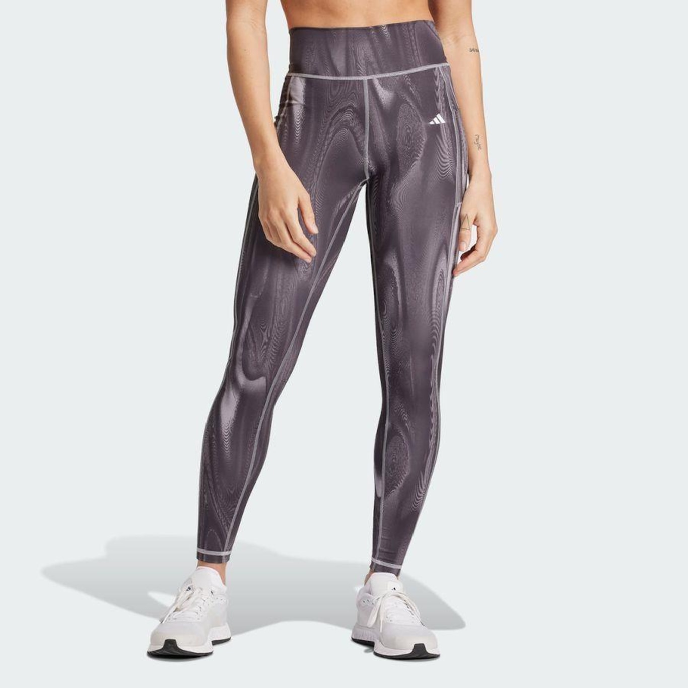 Calça Legging adidas Estampada Optime - Feminina - Foto 3