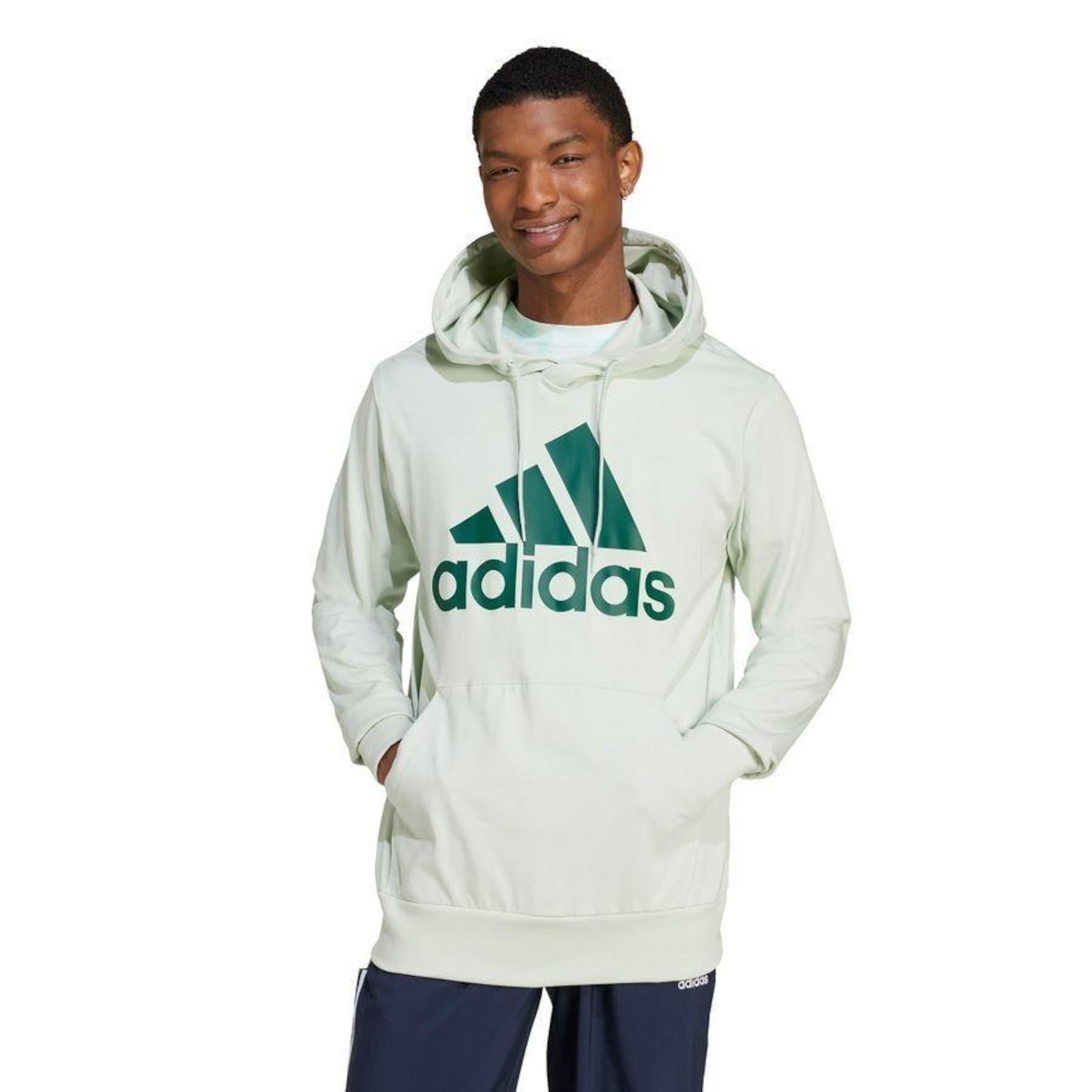 Blusão de Moletom com Capuz adidas Essentials Logo - Masculino - Foto 2