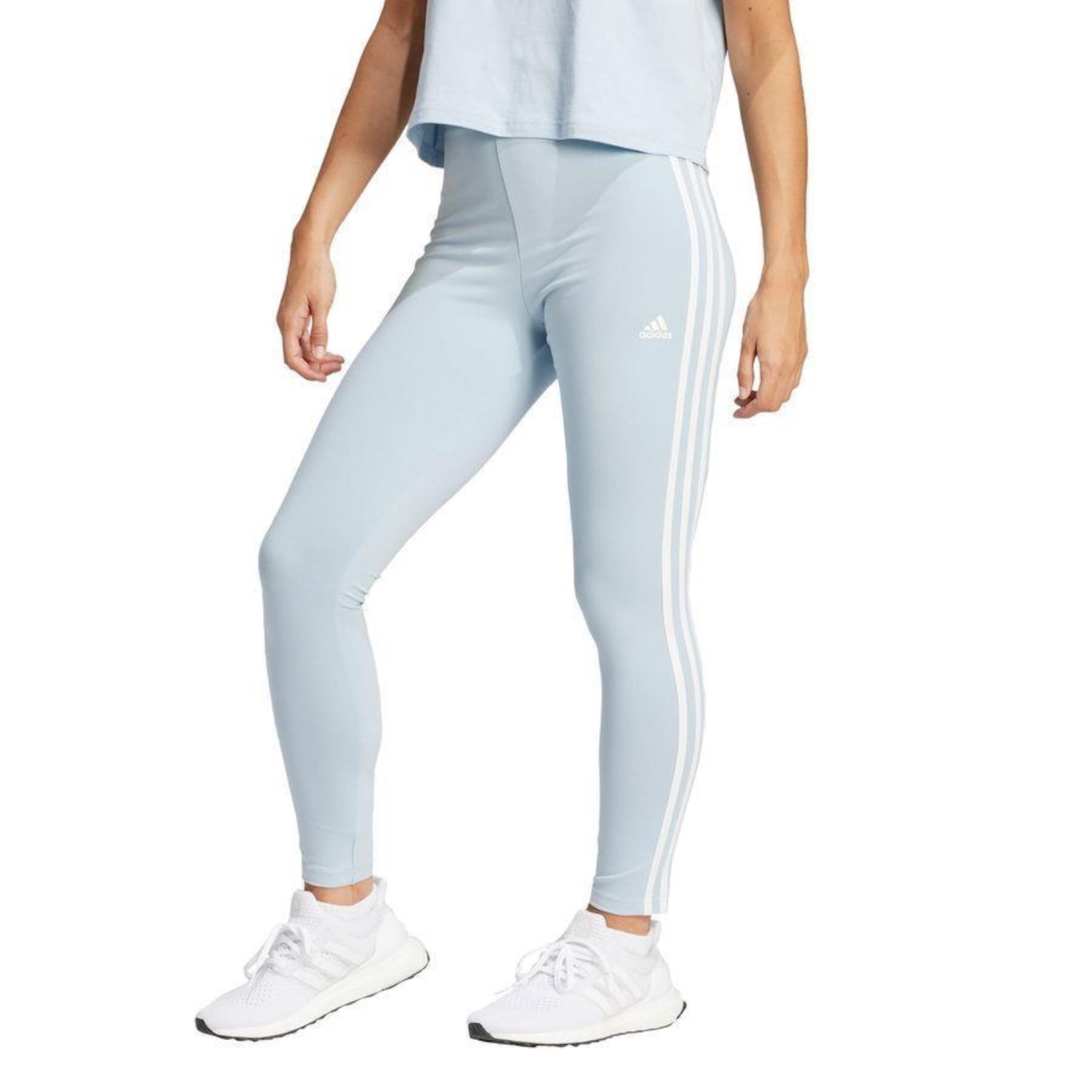 Calça Legging adidas Essentials 3-Stripes - Feminina - Foto 2