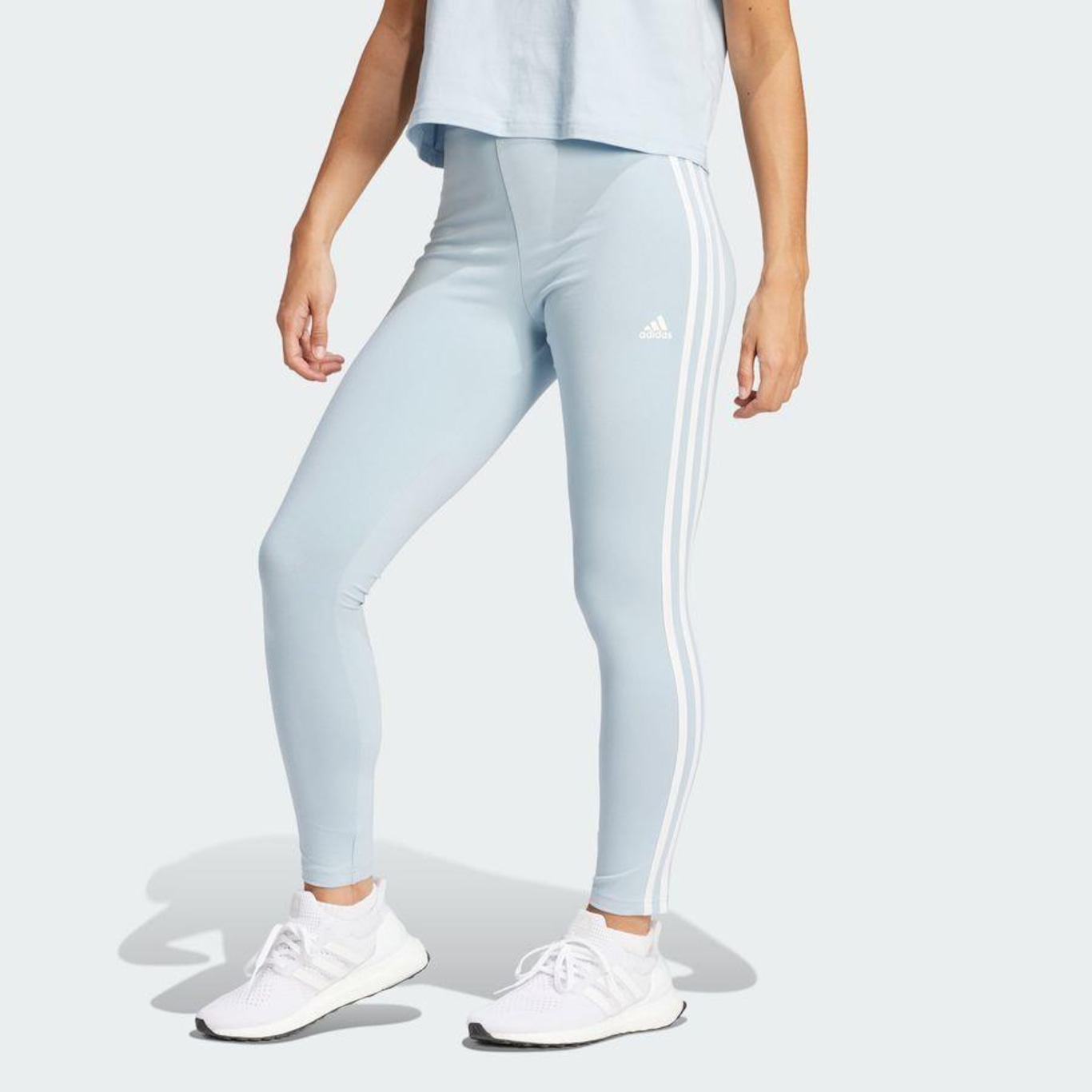 Calça Legging adidas Essentials 3-Stripes - Feminina - Foto 3