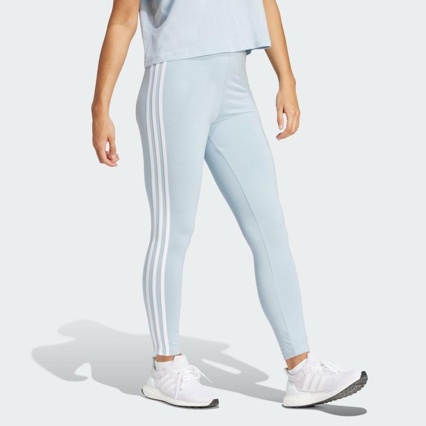 Calça Legging adidas Essentials 3-Stripes - Feminina - Foto 6