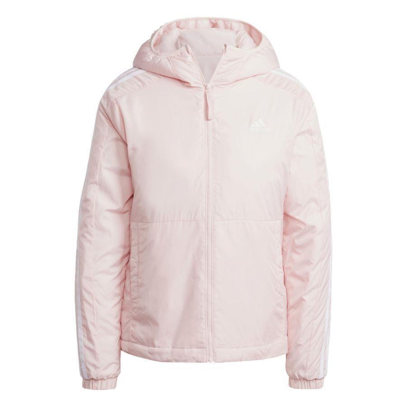 Jaqueta com Capuz adidas Insulated Essentials Três Listras - Feminina - Foto 1