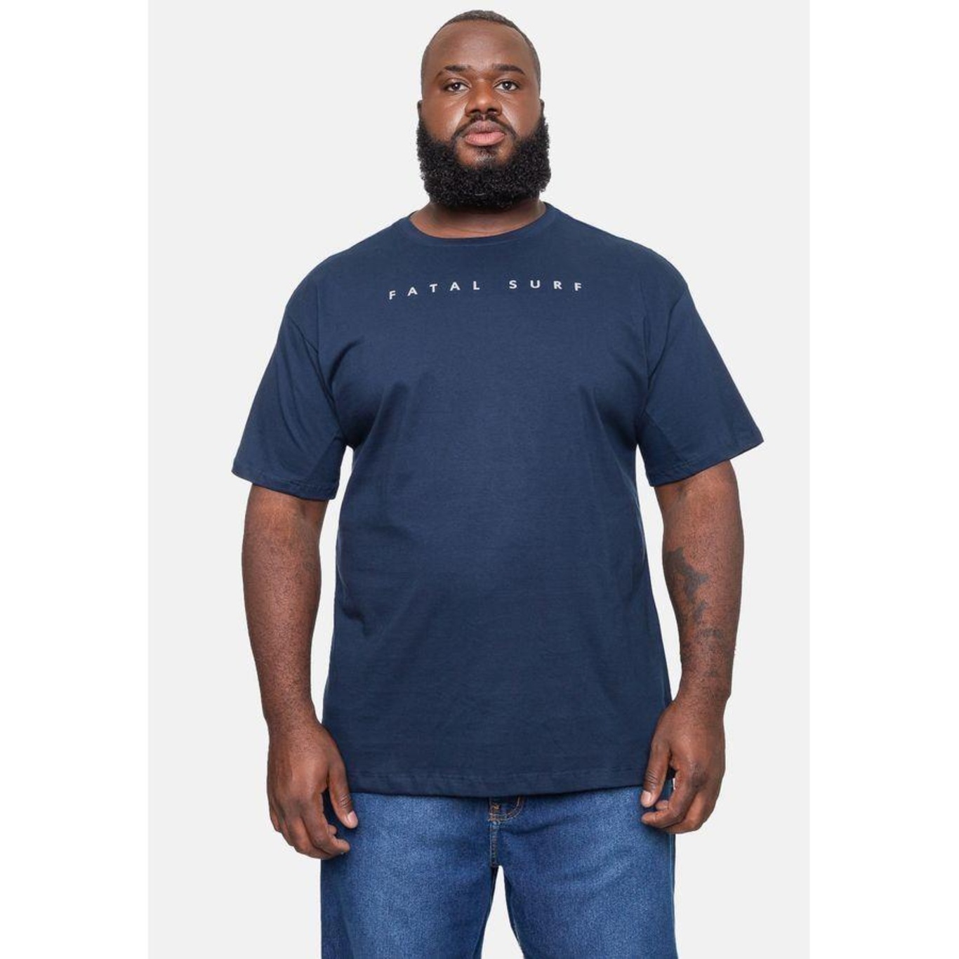 Camiseta Fatal Plus Size Fashion Basic Fts - Masculina - Foto 1