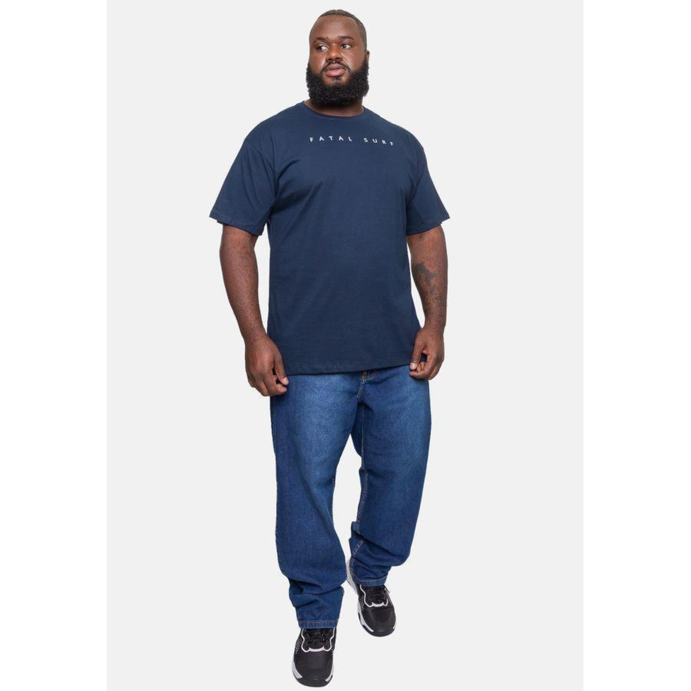 Camiseta Fatal Plus Size Fashion Basic Fts - Masculina - Foto 2