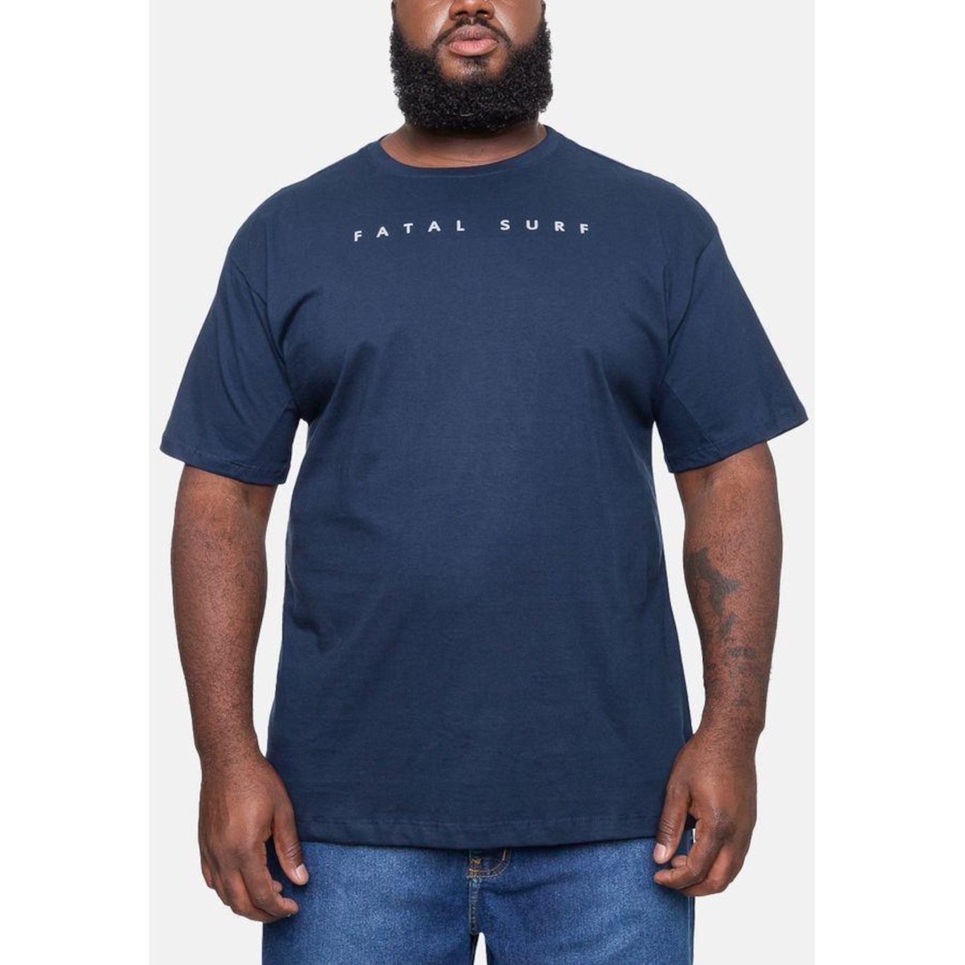 Camiseta Fatal Plus Size Fashion Basic Fts - Masculina - Foto 3