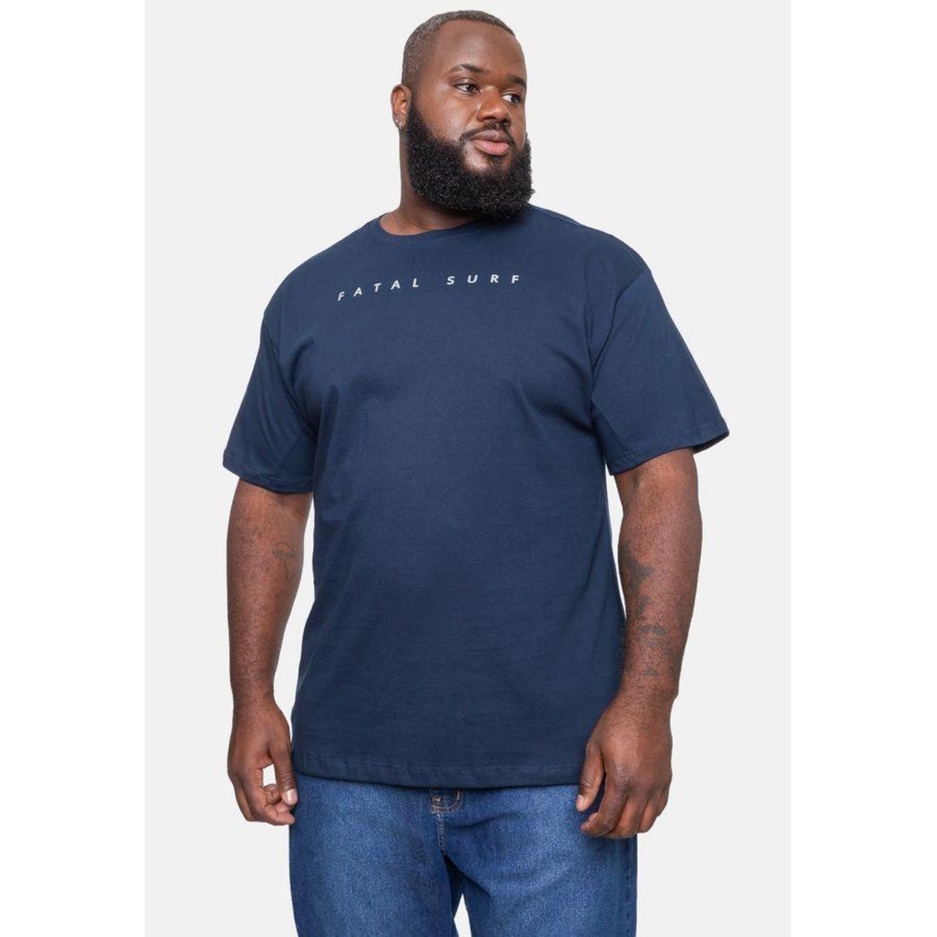 Camiseta Fatal Plus Size Fashion Basic Fts - Masculina - Foto 4