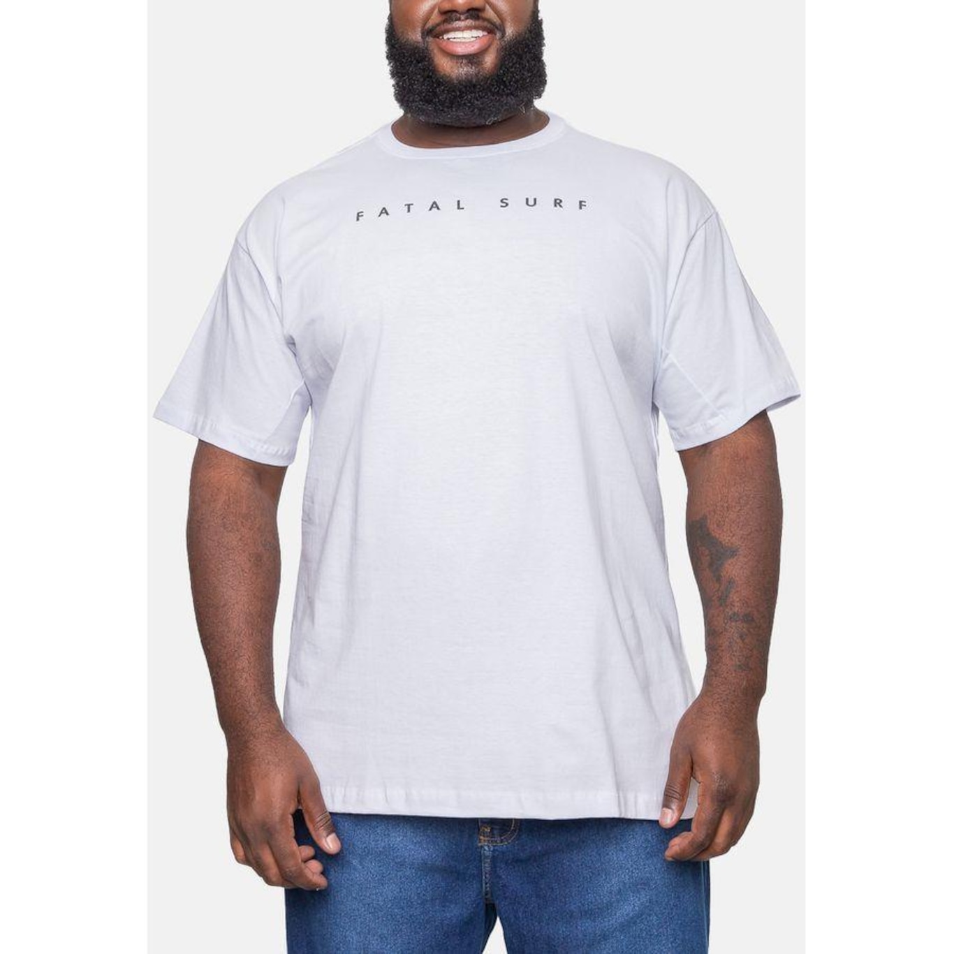 Camiseta Fatal Plus Size Fashion Basic Fts - Masculina - Foto 2