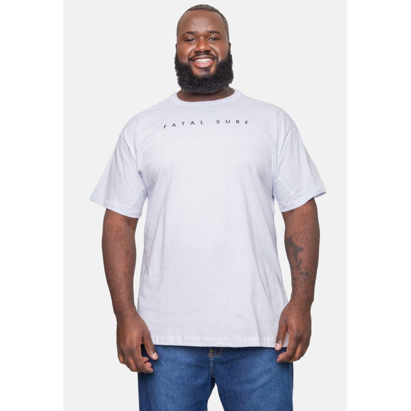 Camiseta Fatal Plus Size Fashion Basic Fts - Masculina - Foto 3