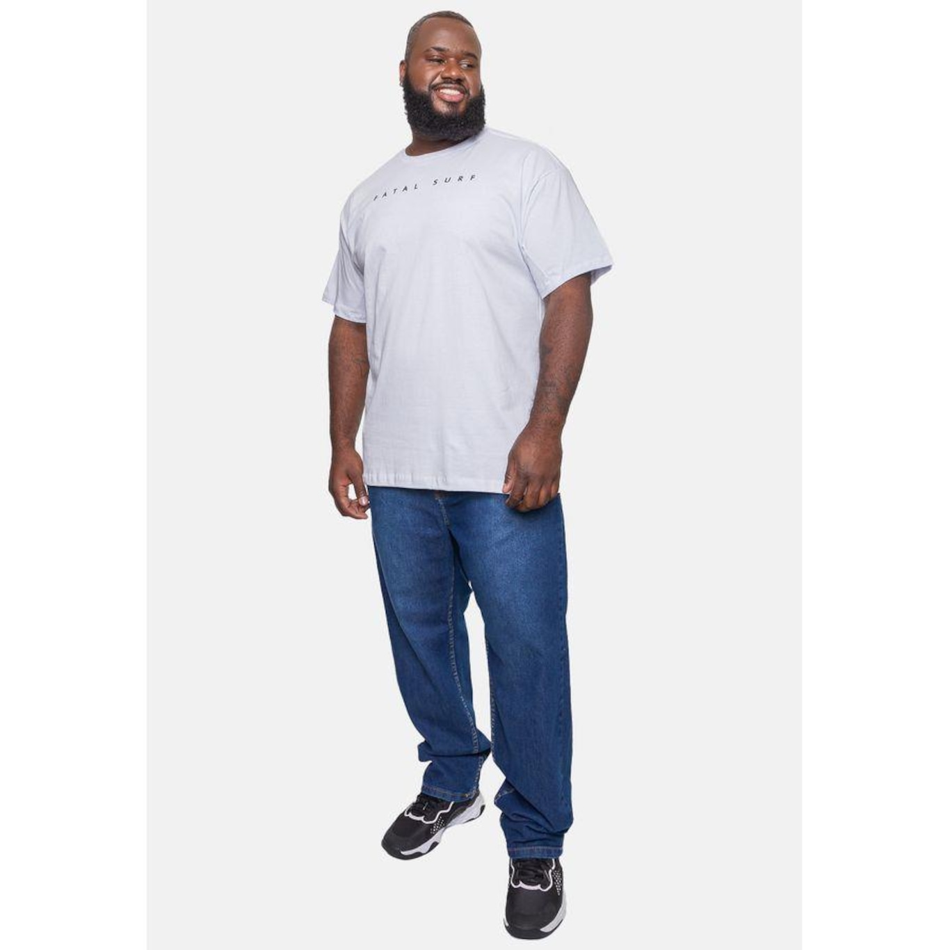 Camiseta Fatal Plus Size Fashion Basic Fts - Masculina - Foto 5