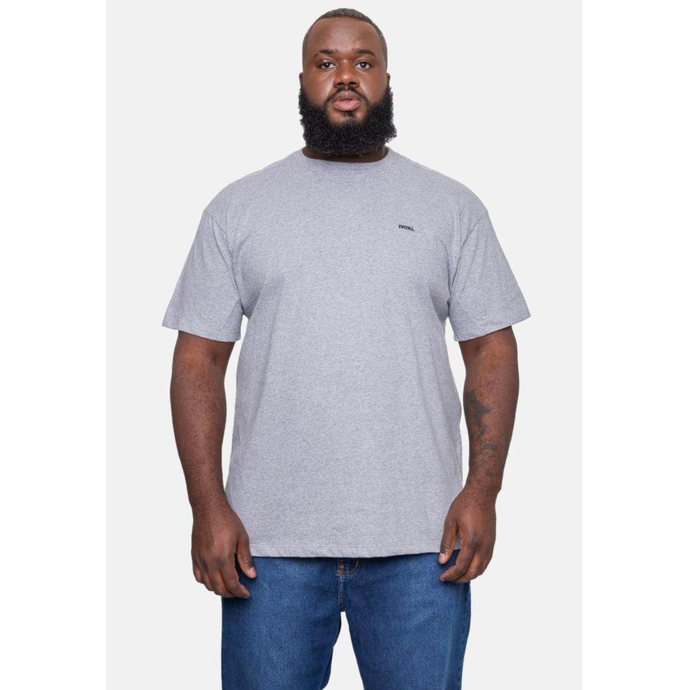 Camiseta Fatal Plus Size Fashion Basic - Masculina - Foto 1