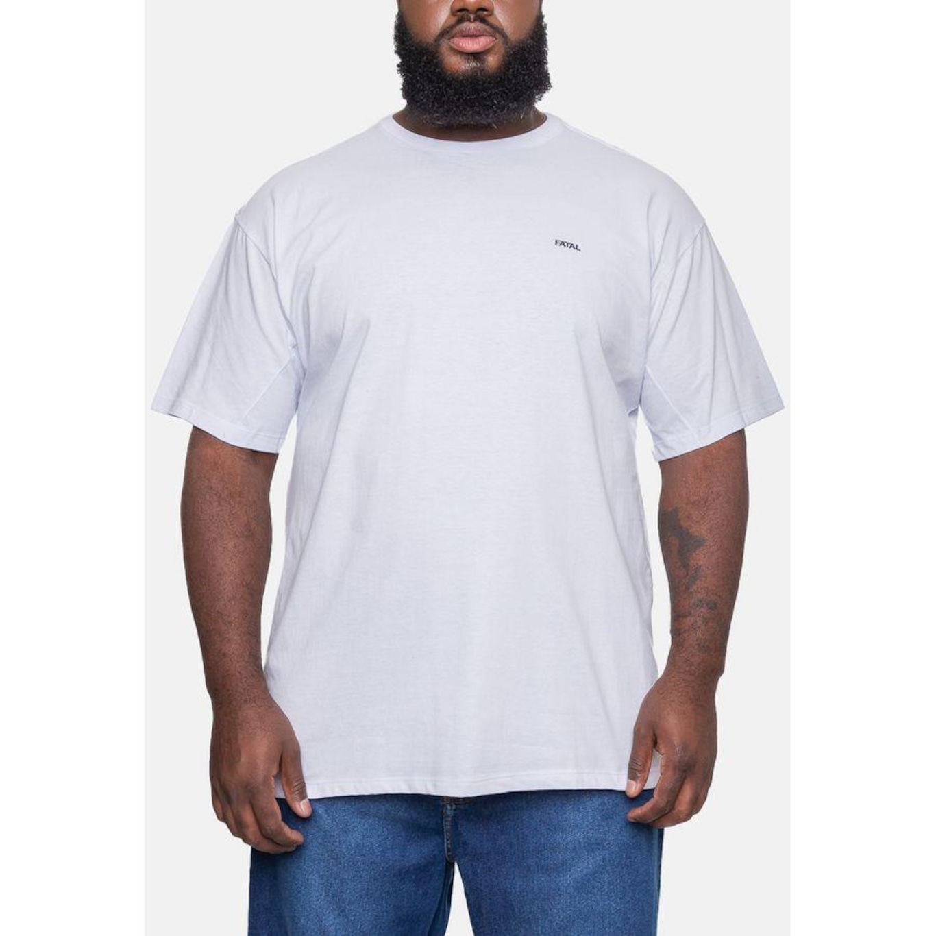 Camiseta Fatal Plus Size Fashion Basic - Masculina - Foto 3