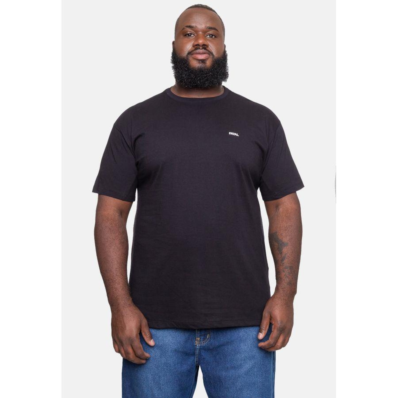 Camiseta Fatal Plus Size Fashion Basic - Masculina - Foto 1