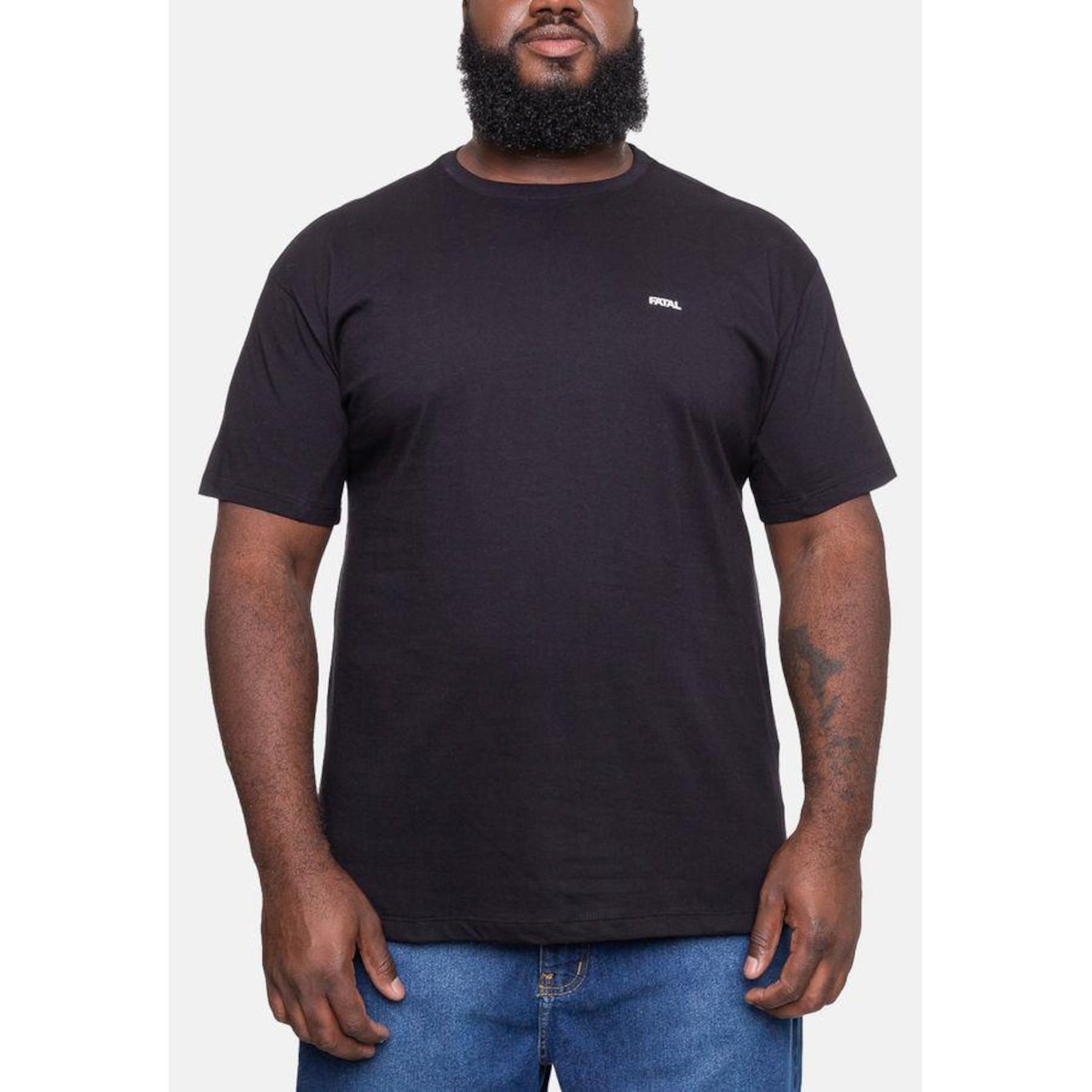 Camiseta Fatal Plus Size Fashion Basic - Masculina - Foto 3